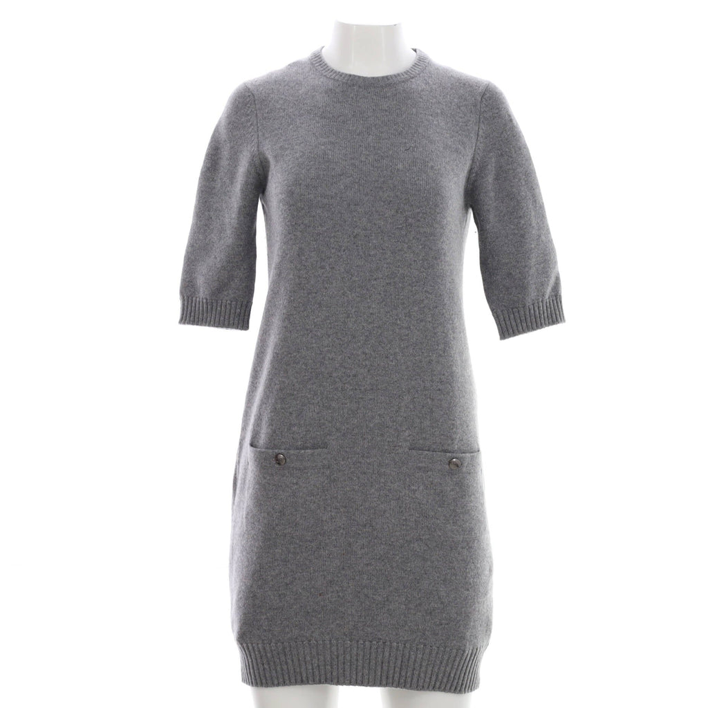 Women's Chanel Jacket Symbol Sweater Dress Cashmere