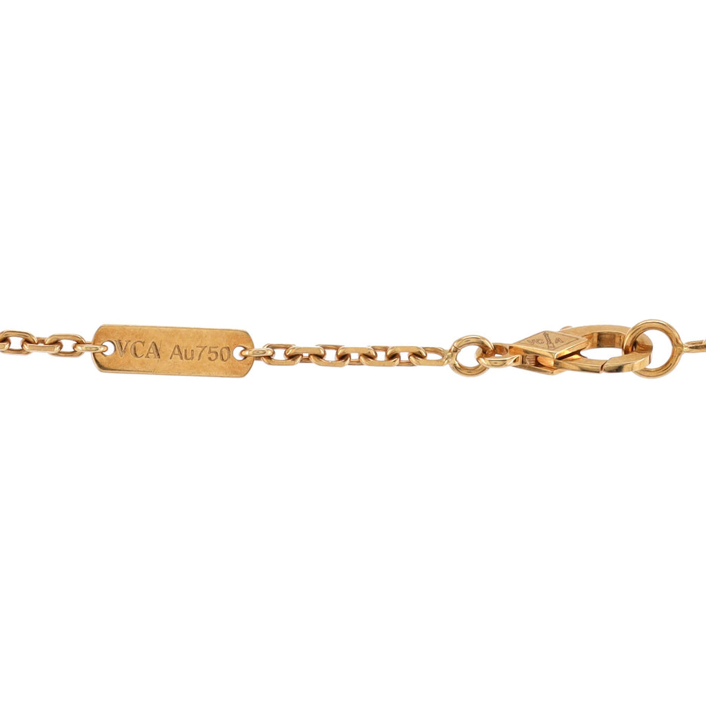 Magic Alhambra Pendant Necklace 18K Yellow Gold and Malachite