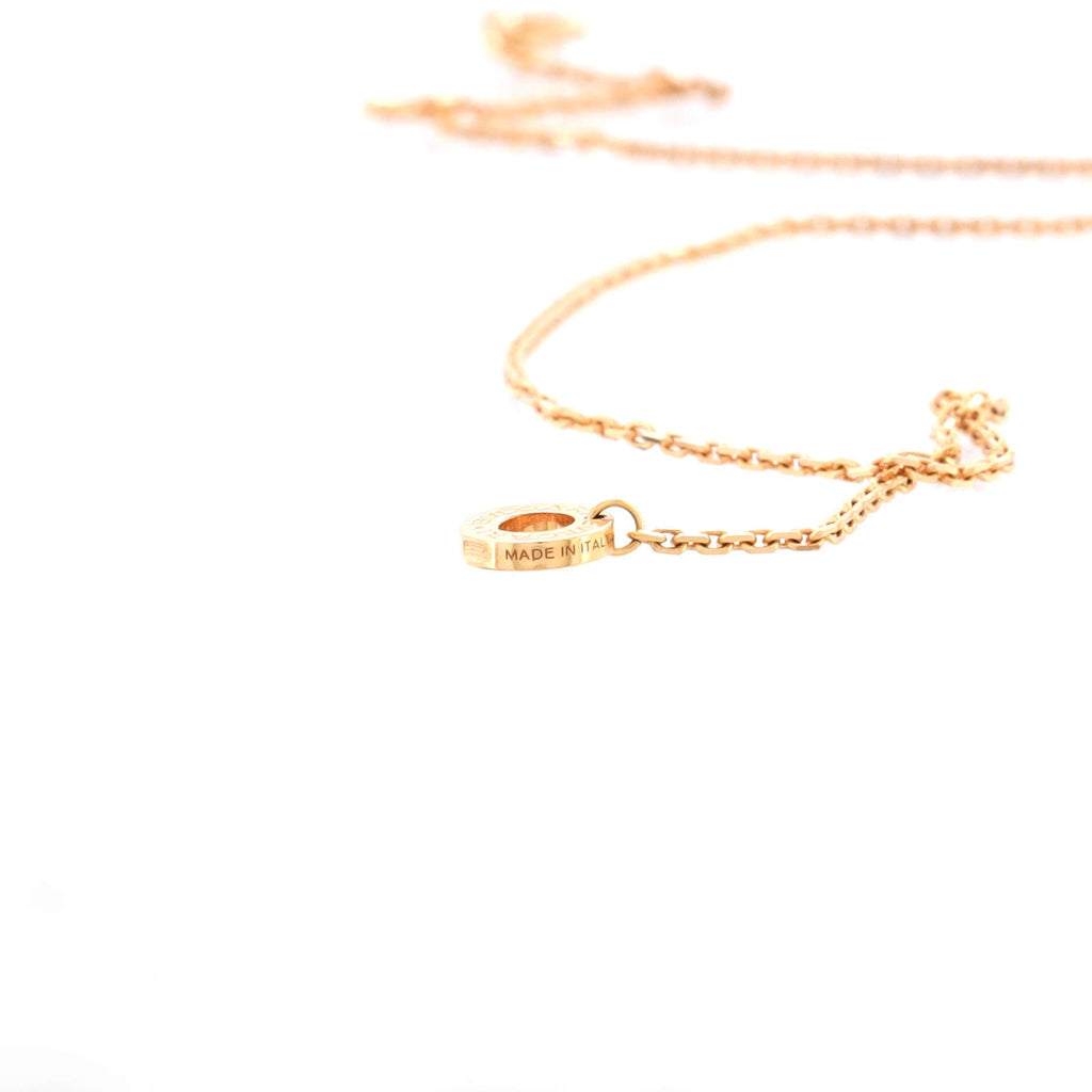 Diva's Dream Pendant Necklace 18K Rose Gold with Mother of Pearl and Diamond Large