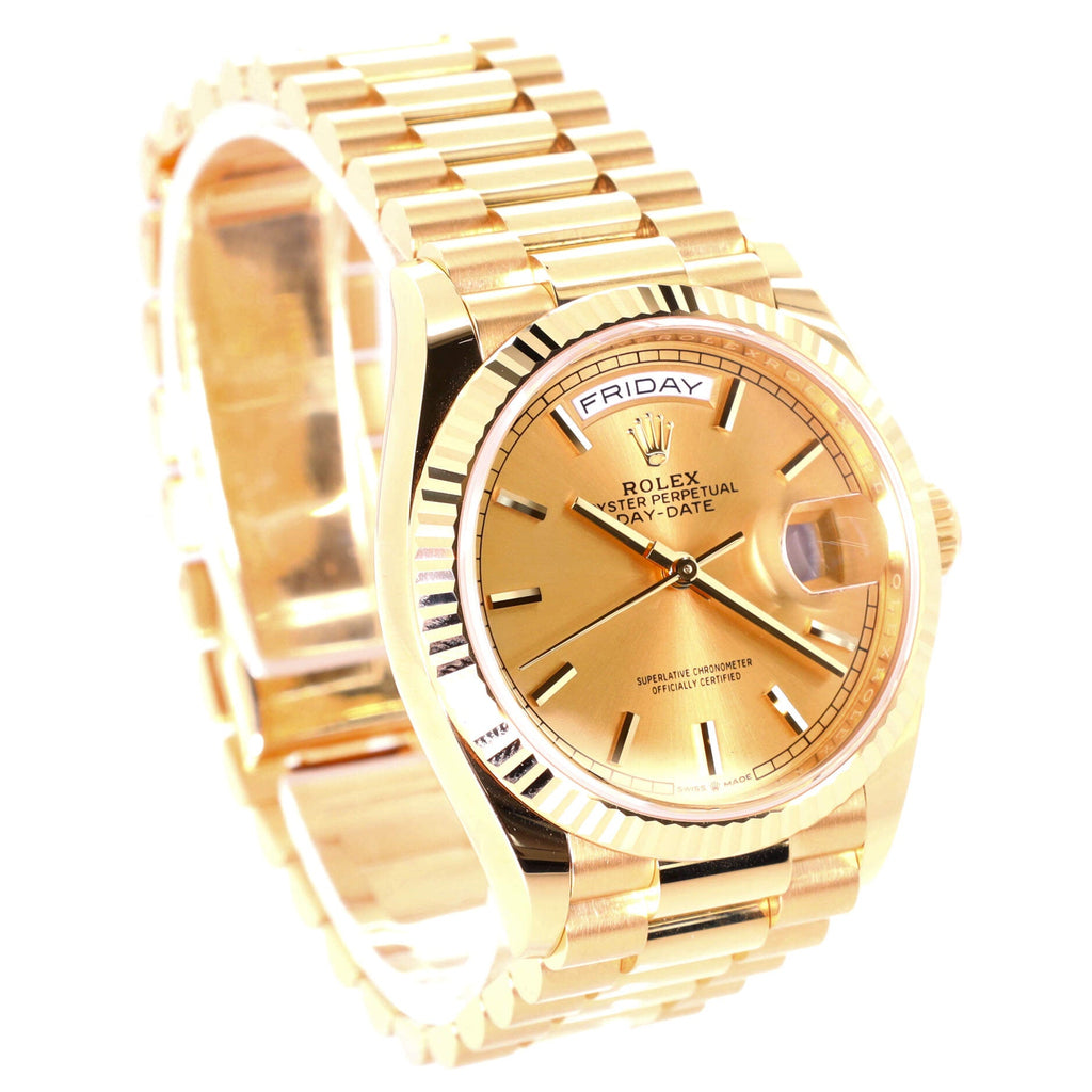 Oyster Perpetual President Day-Date Automatic Watch Yellow Gold 36