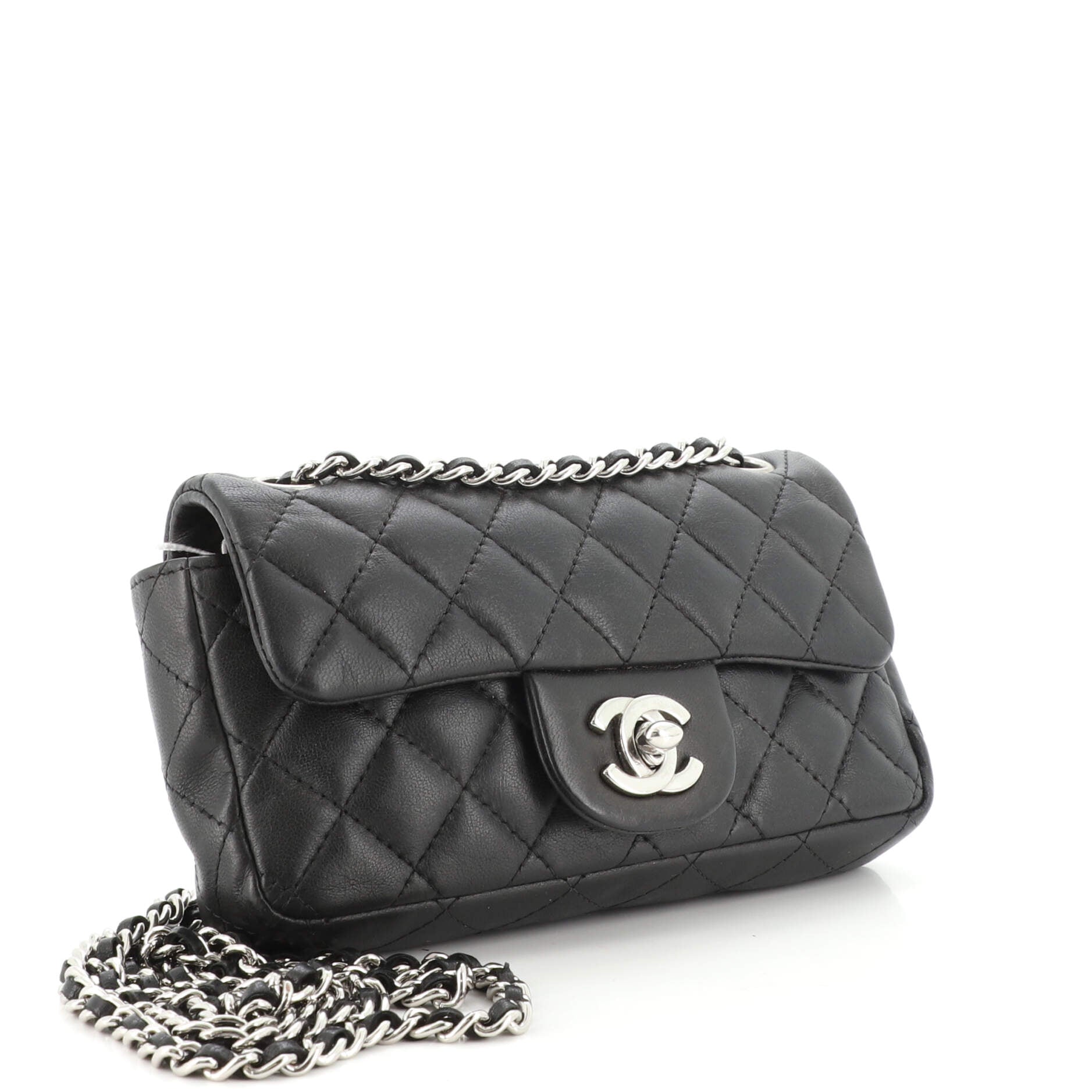 Classic Single Flap Bag Quilted Lambskin Extra Mini