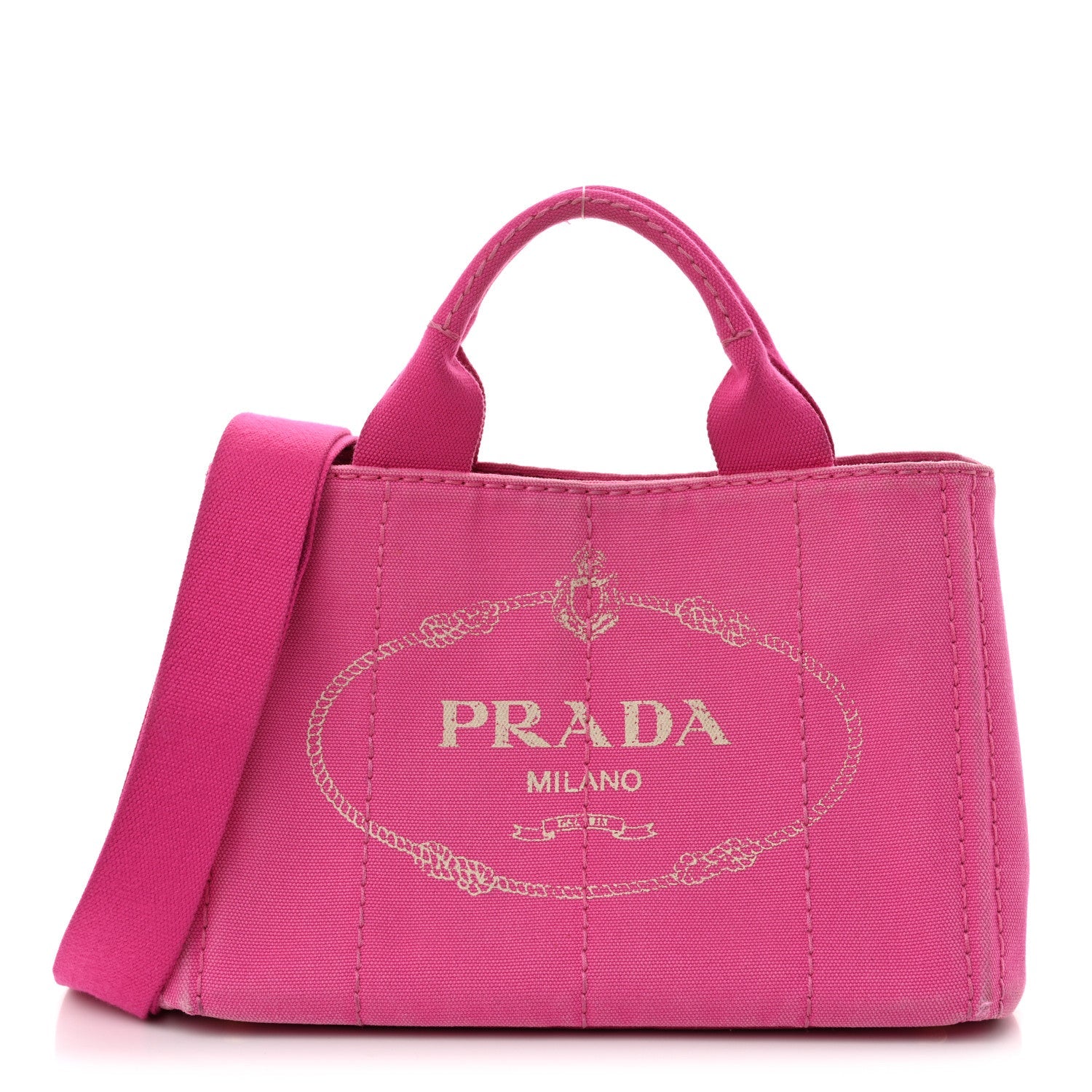 Canapa Small Logo Tote Fuxia