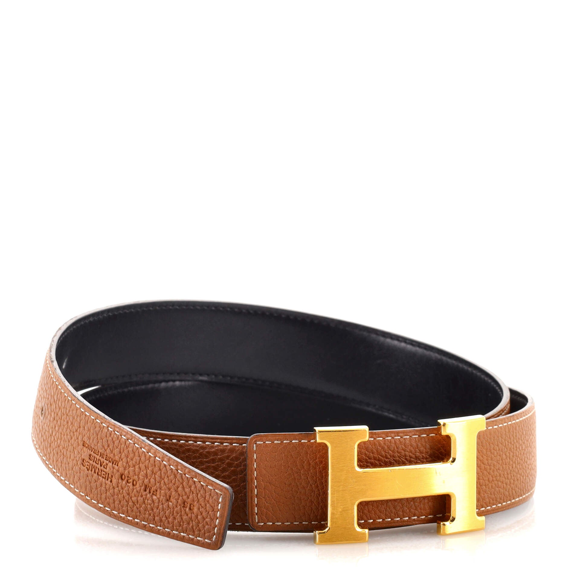Constance Reversible Belt Leather Medium 85