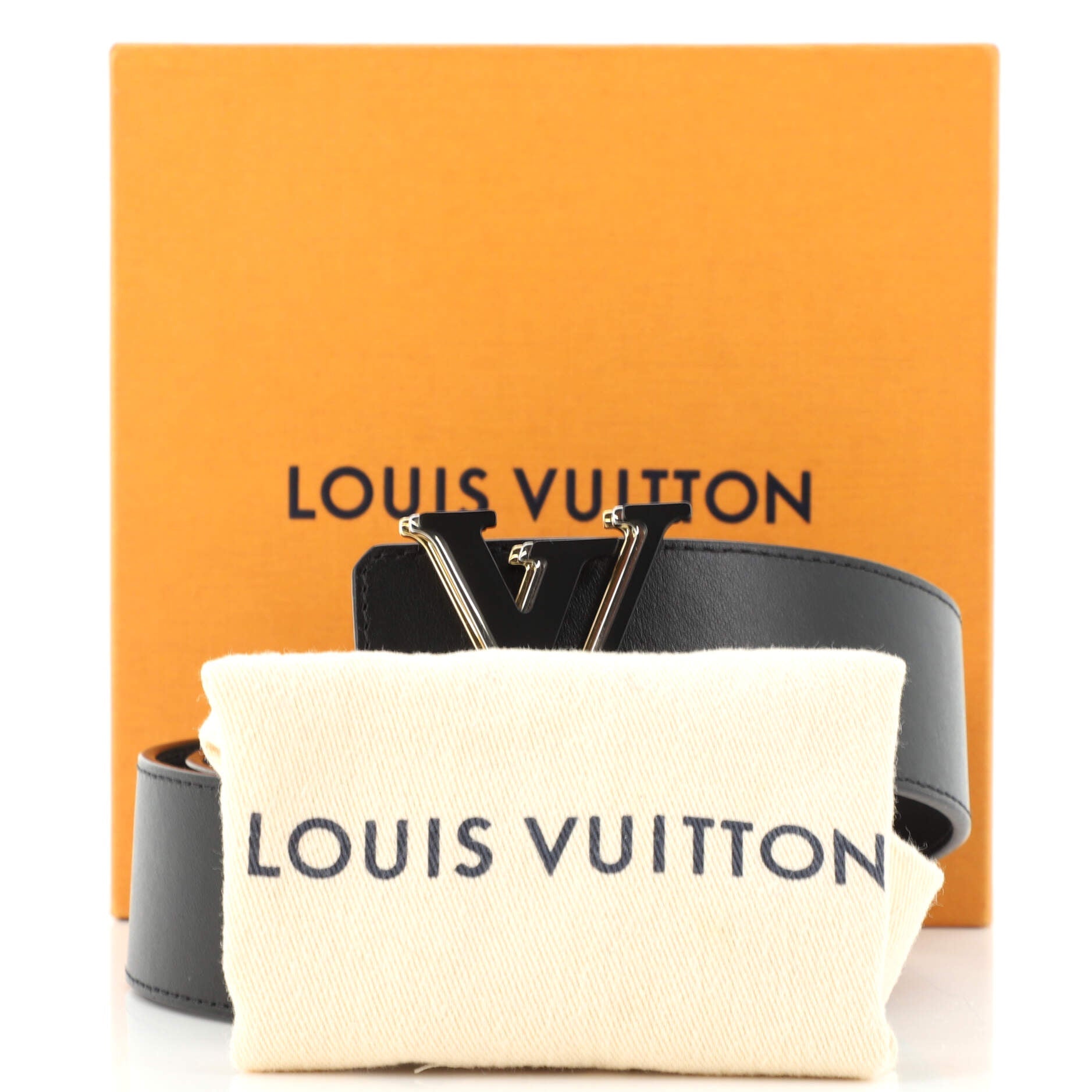 LV Optic Reversible Belt Leather Wide 85