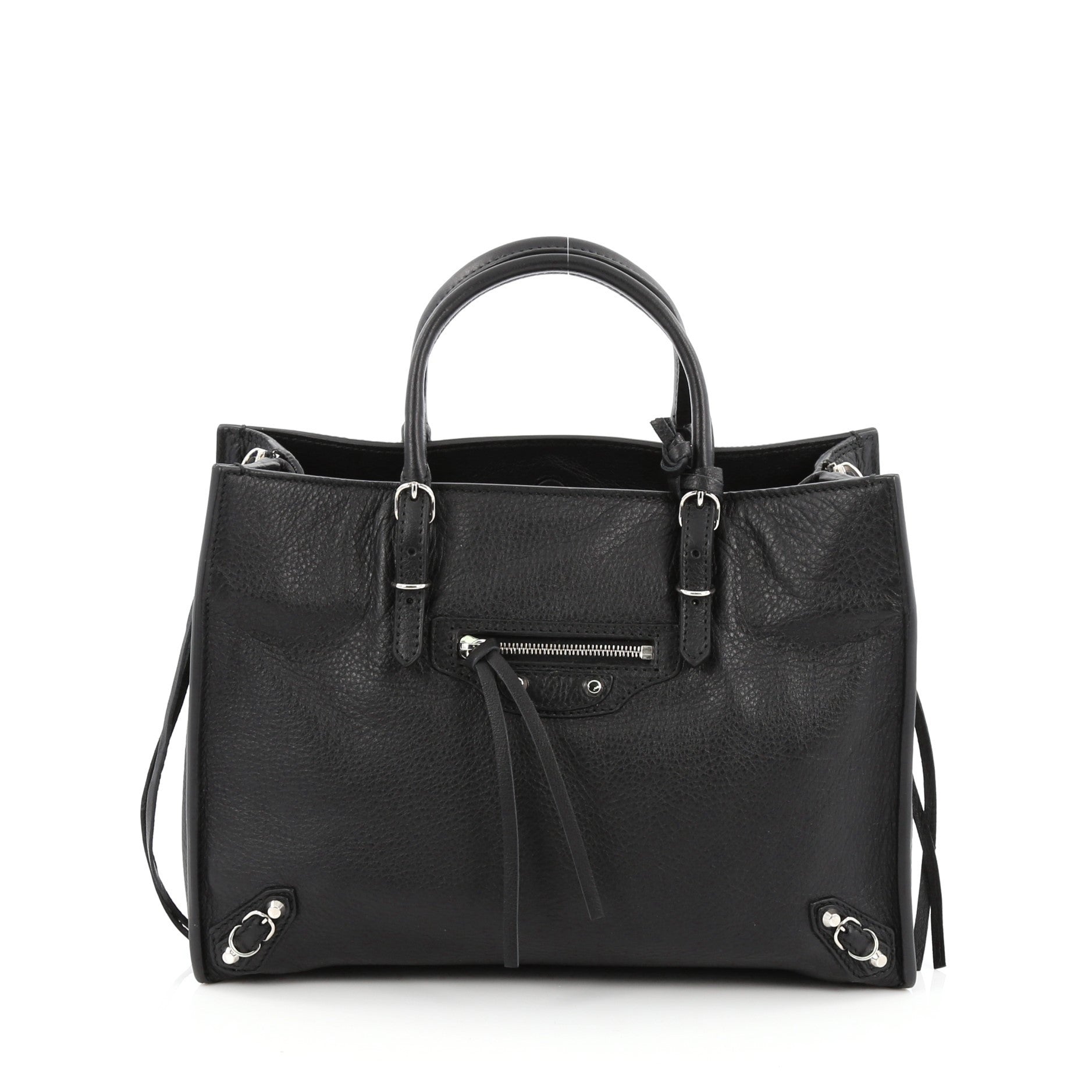 Papier A4 Zip Around Classic Studs Handbag Leather Mini