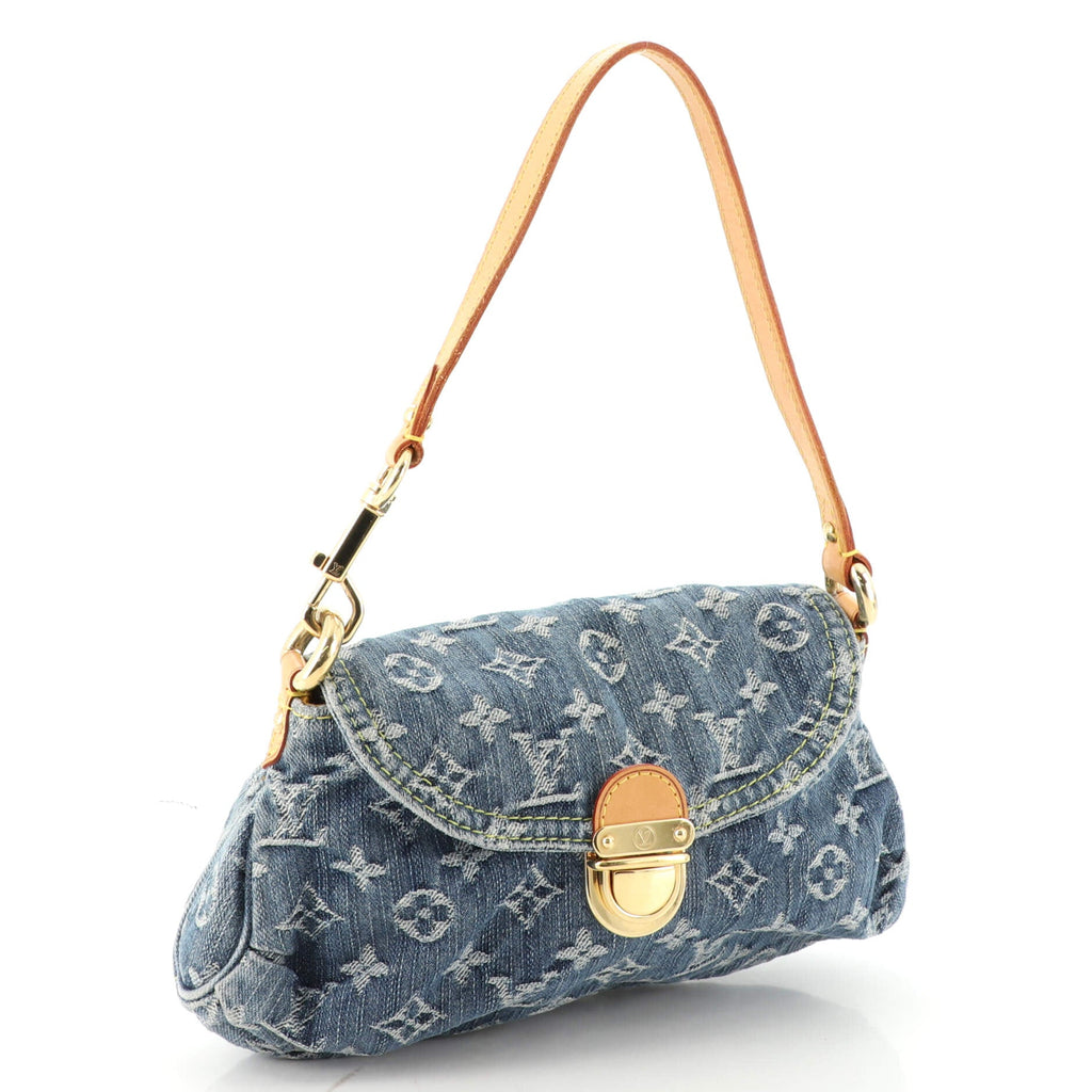 Pleaty Handbag Denim Mini