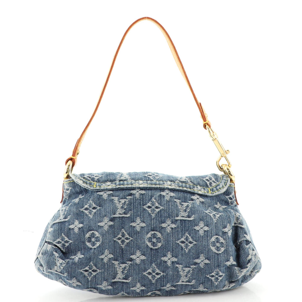 Pleaty Handbag Denim Mini
