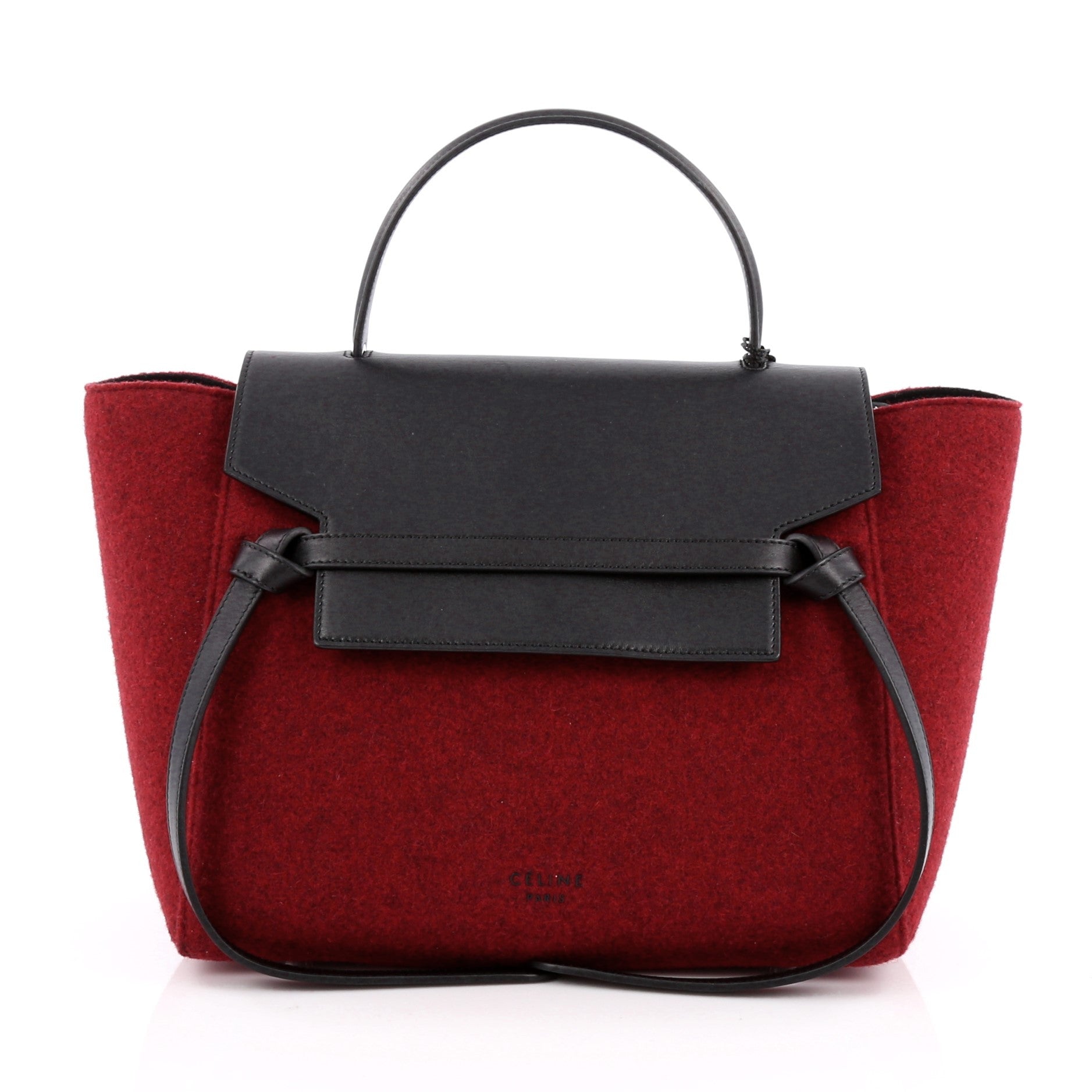 Belt Bag Felt and Leather Mini