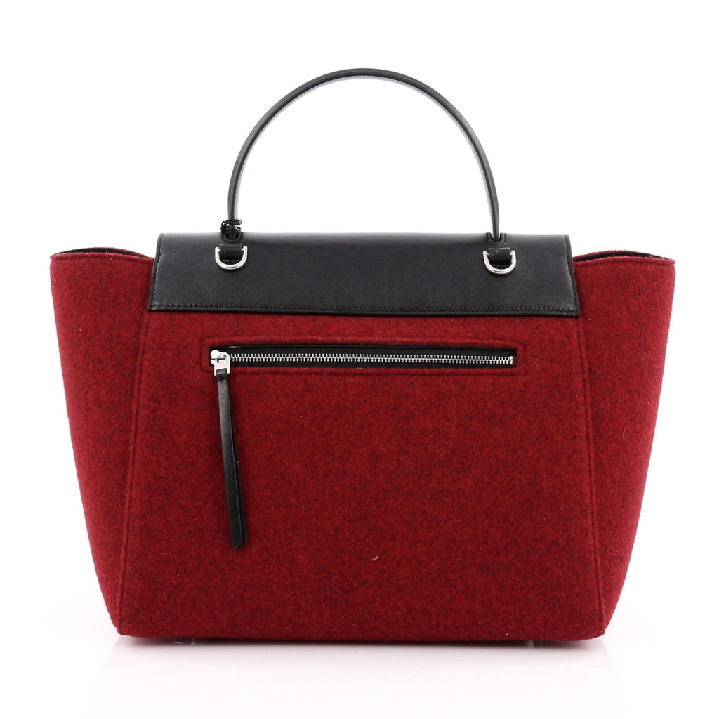 Belt Bag Felt and Leather Mini