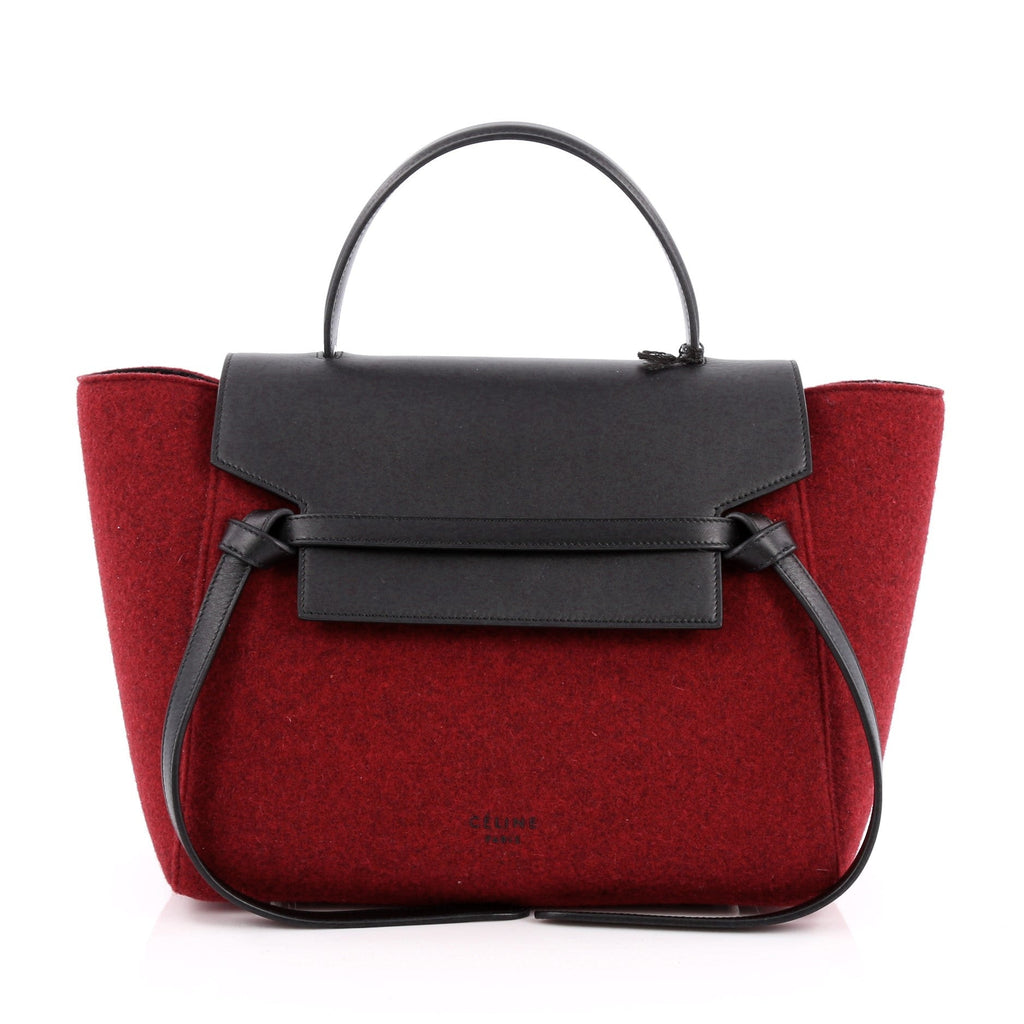 Belt Bag Felt and Leather Mini