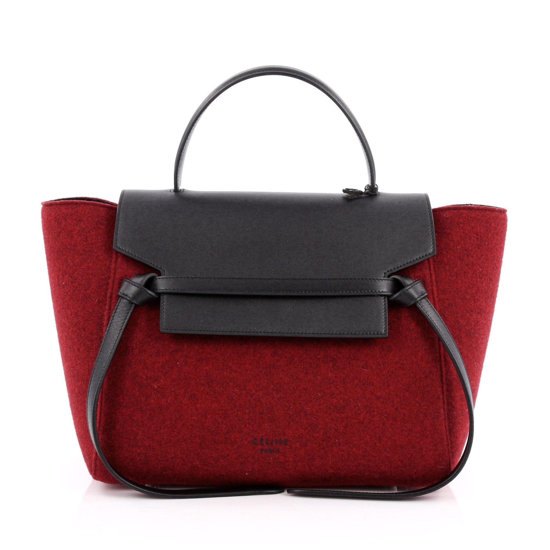 Belt Bag Felt and Leather Mini