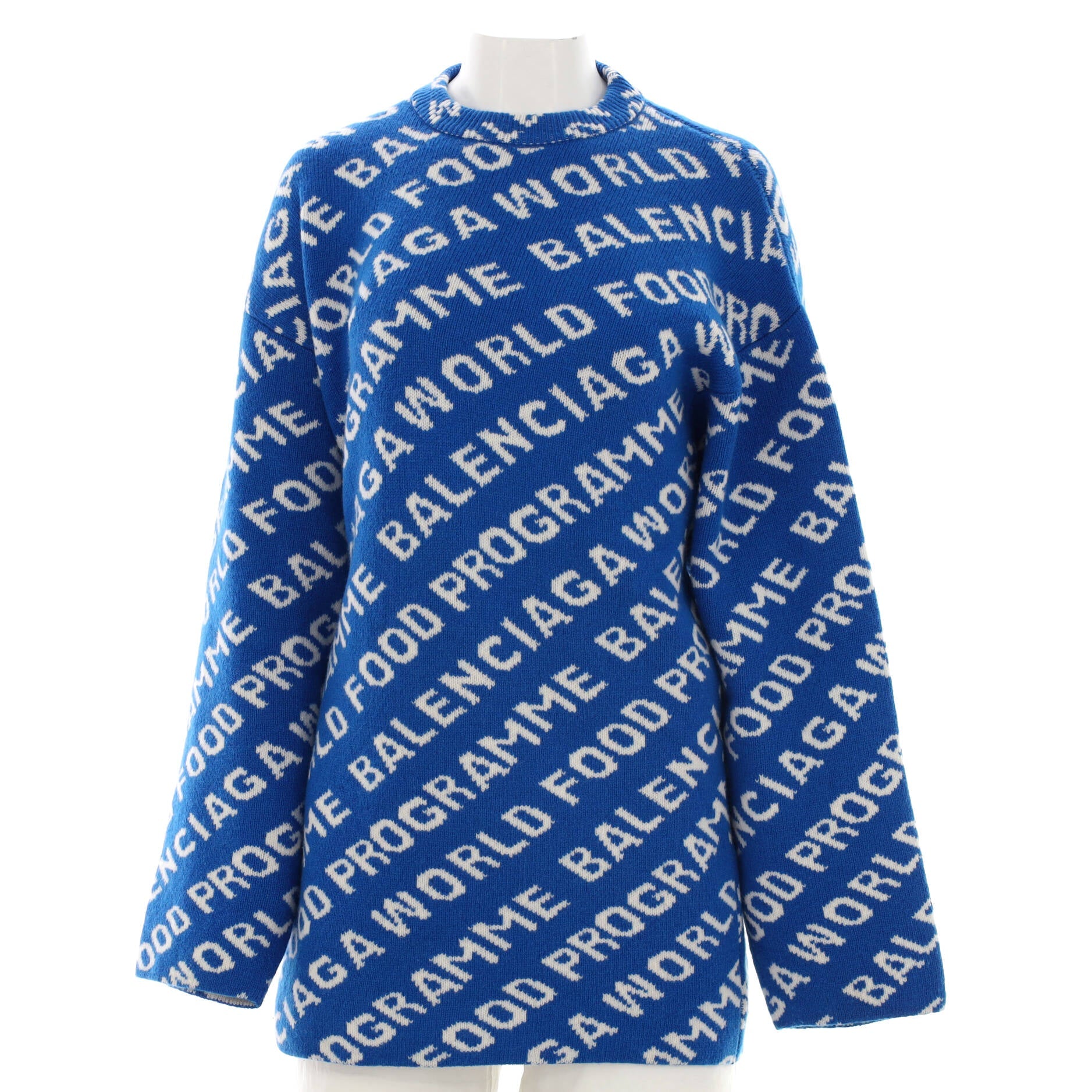 Women's World Food Programme Logo Crewneck Sweater Wool Blend