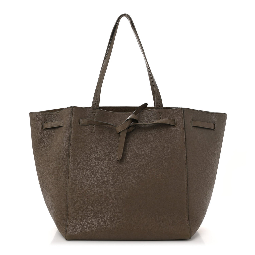 Soft Grained Calfskin Small Belt Cabas Phantom Taupe