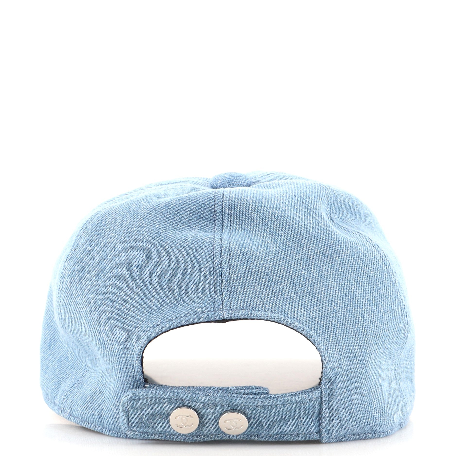 CC Baseball Cap Sequin Embellished Denim
