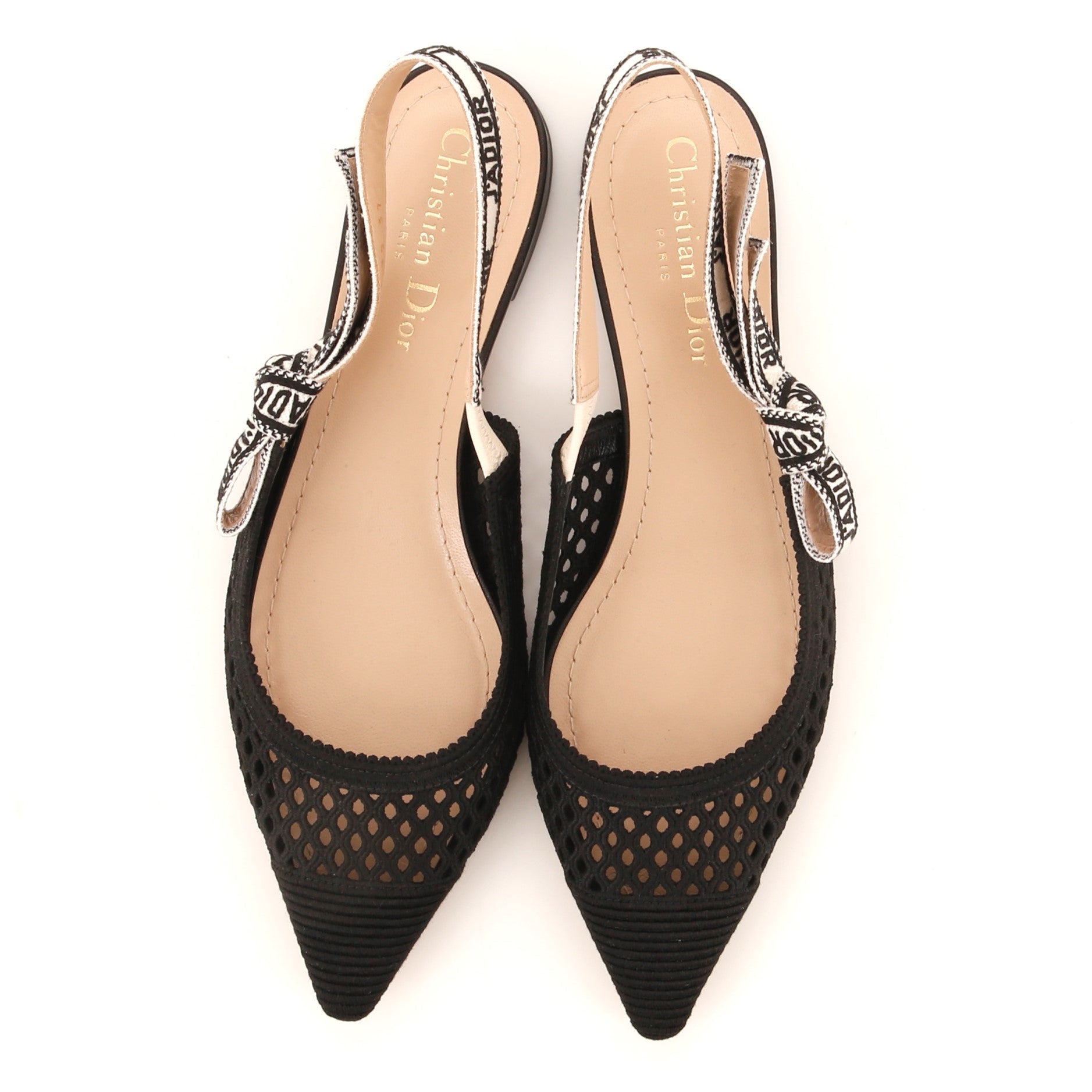 Women's J'adior Slingback Flats Embroidered Fabric