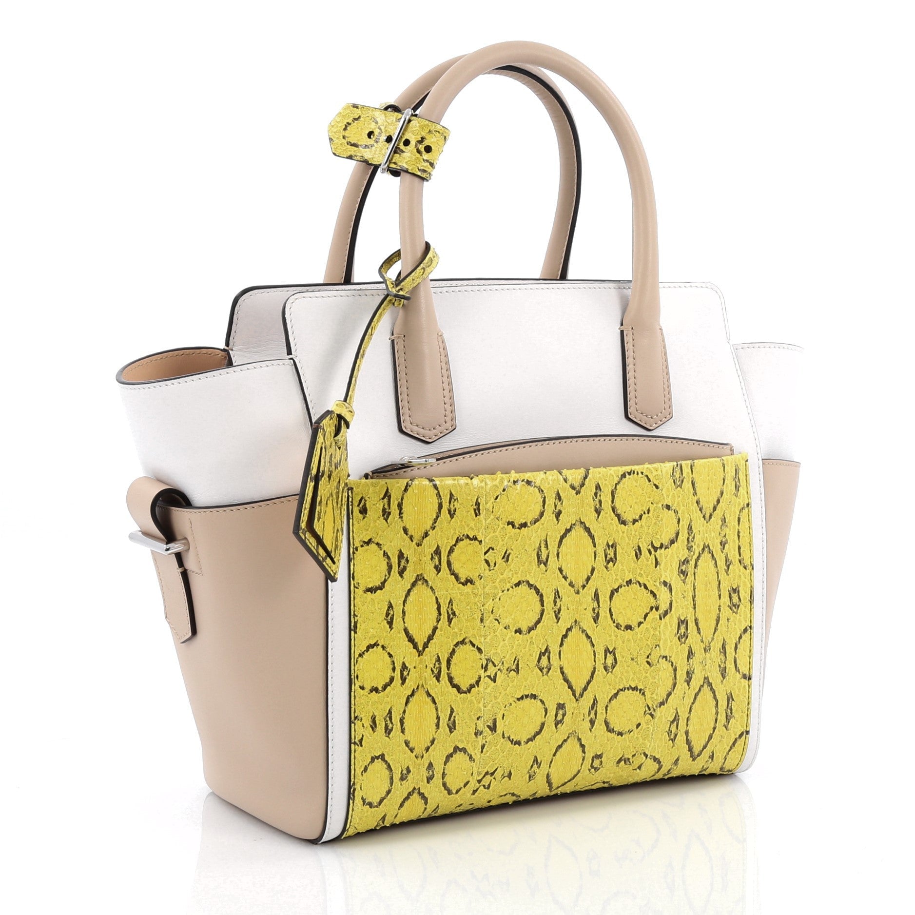 Atlantique Tote Leather and Python Mini