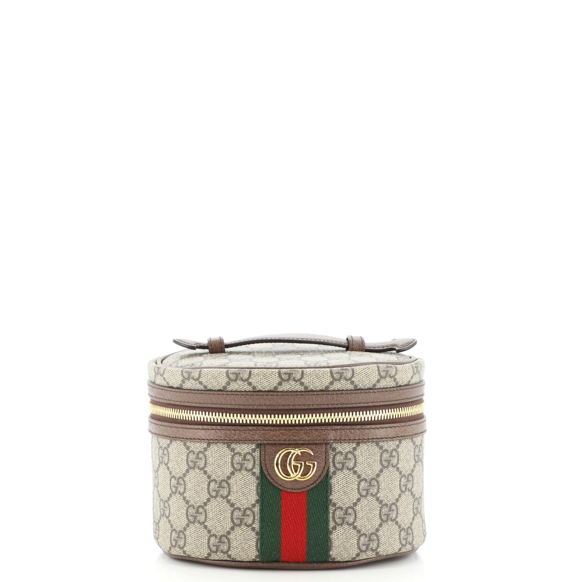 Ophidia Top Handle Cosmetic Case GG Coated Canvas Mini