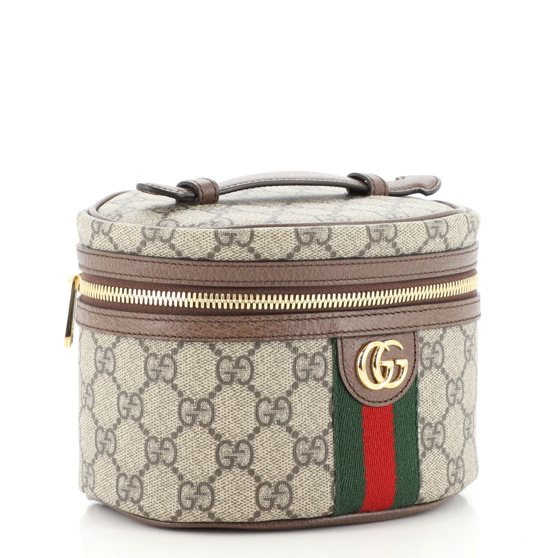 Ophidia Top Handle Cosmetic Case GG Coated Canvas Mini