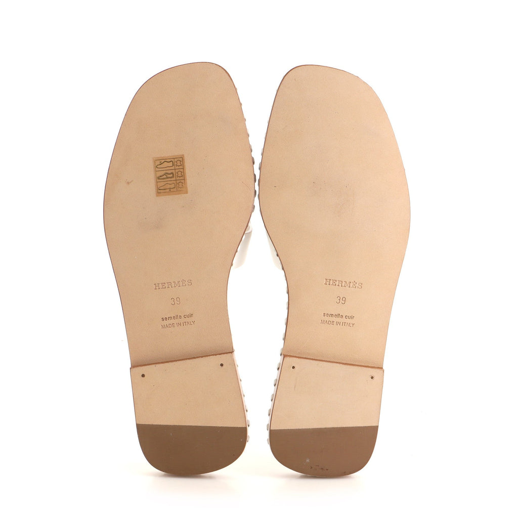 Women's Izmir Slide Sandals Whipstitch Leather