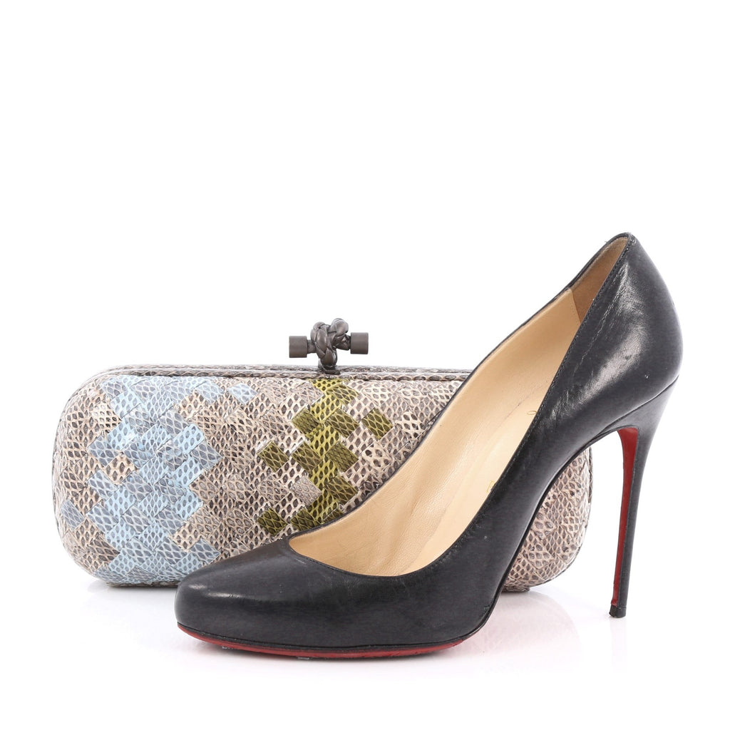 Box Knot Clutch Intrecciato Karung Long
