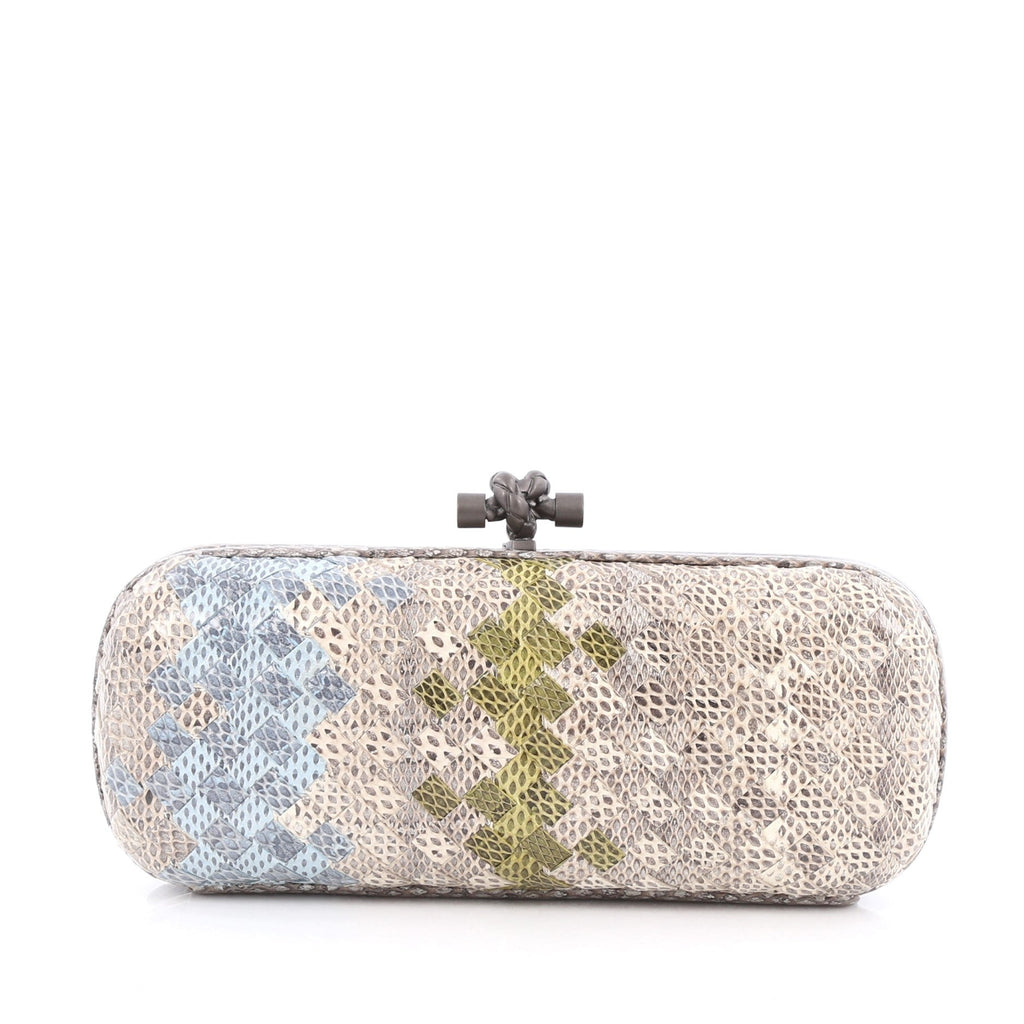 Box Knot Clutch Intrecciato Karung Long