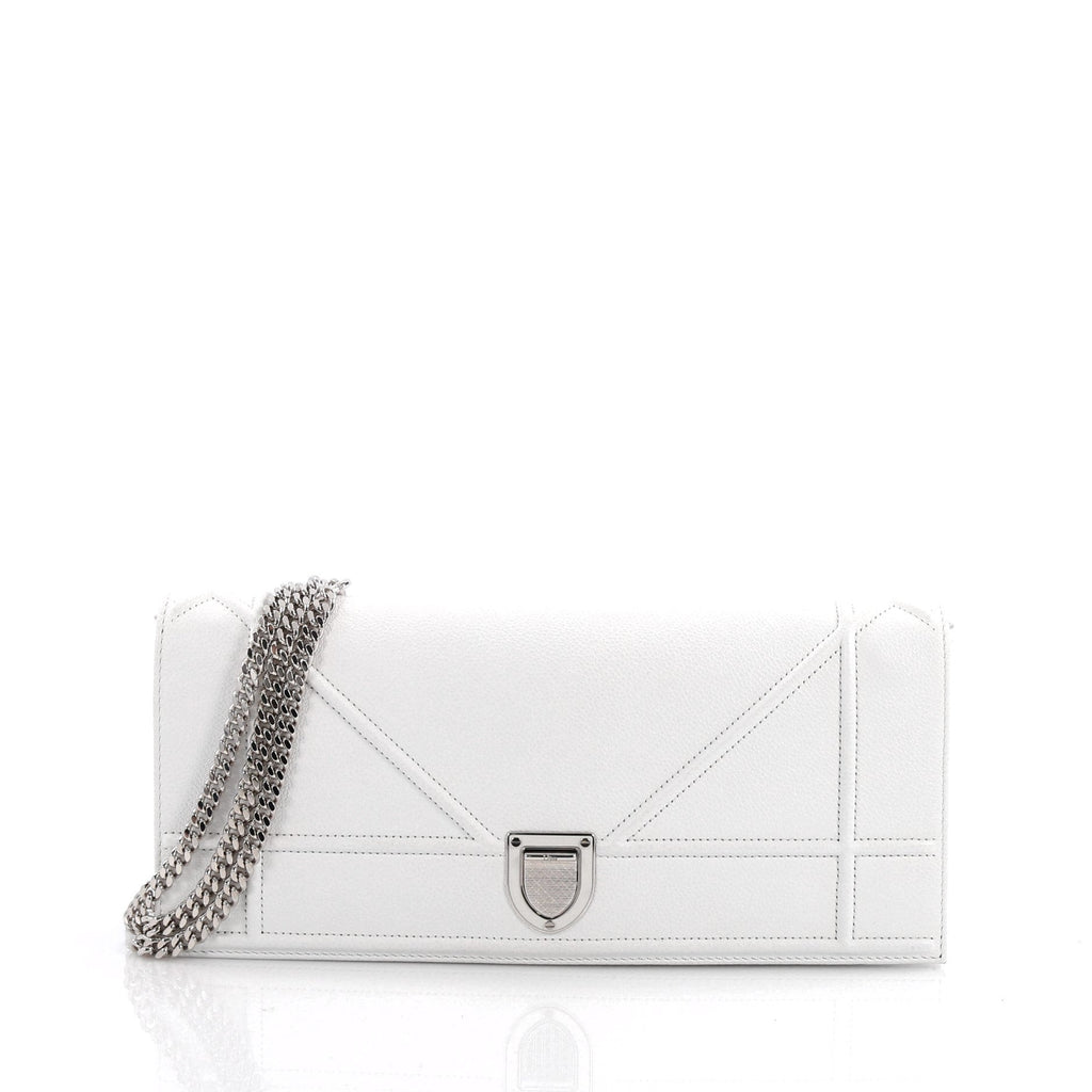 Diorama Chain Clutch Leather
