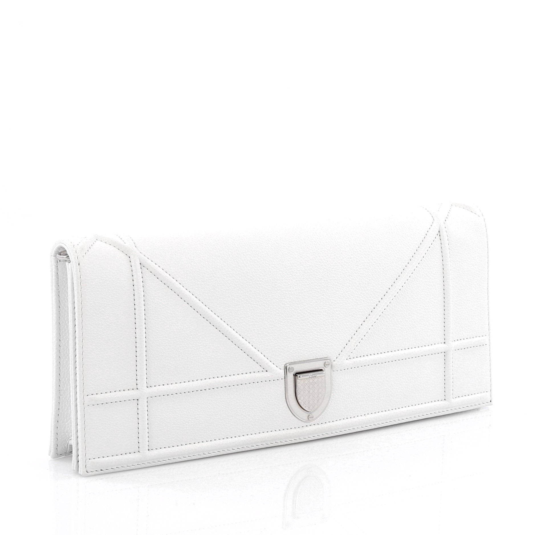 Diorama Chain Clutch Leather