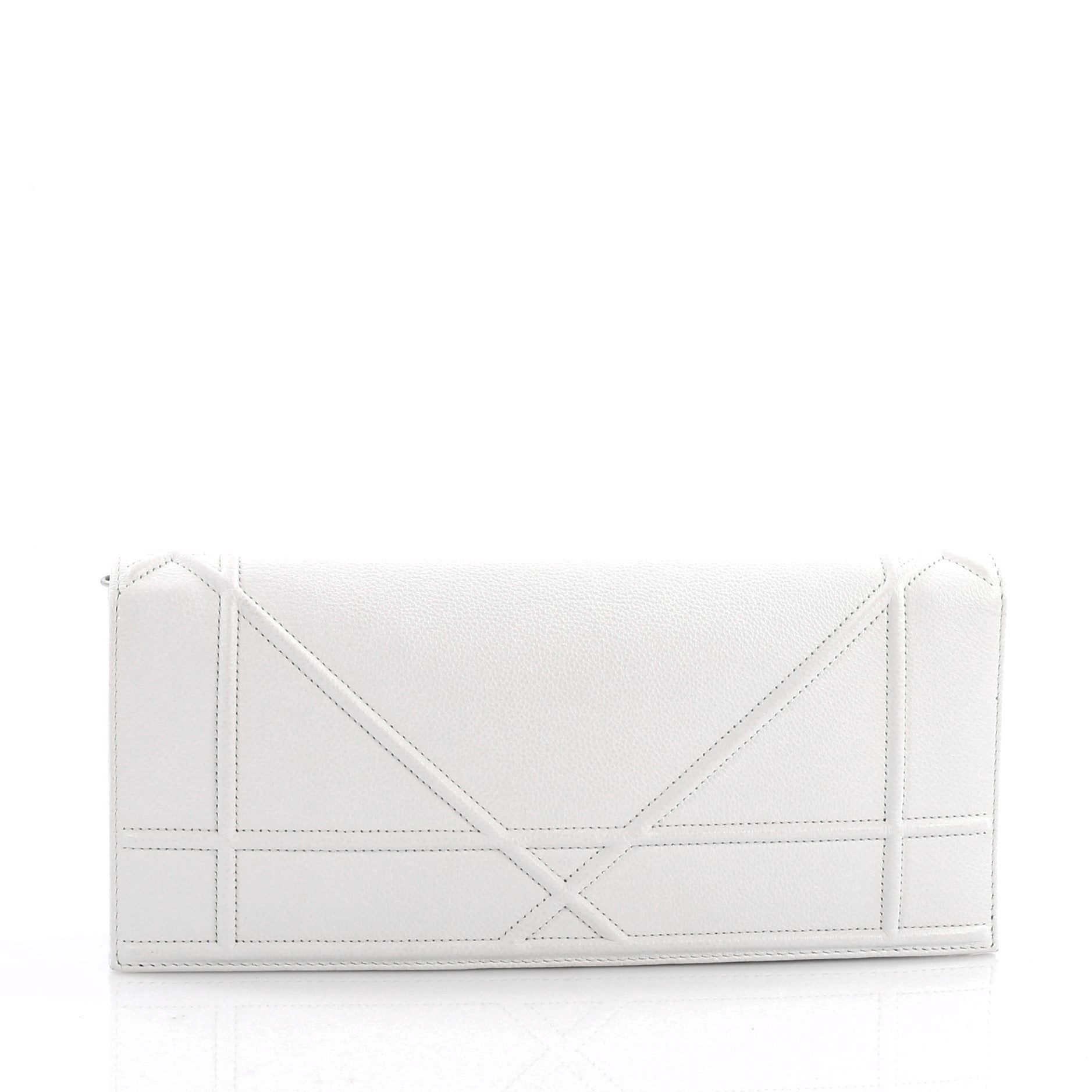 Diorama Chain Clutch Leather