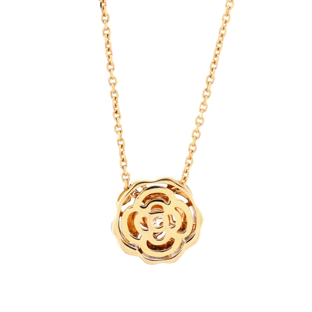 Extrait de Camellia Pendant Necklace 18K Rose Gold with Diamond