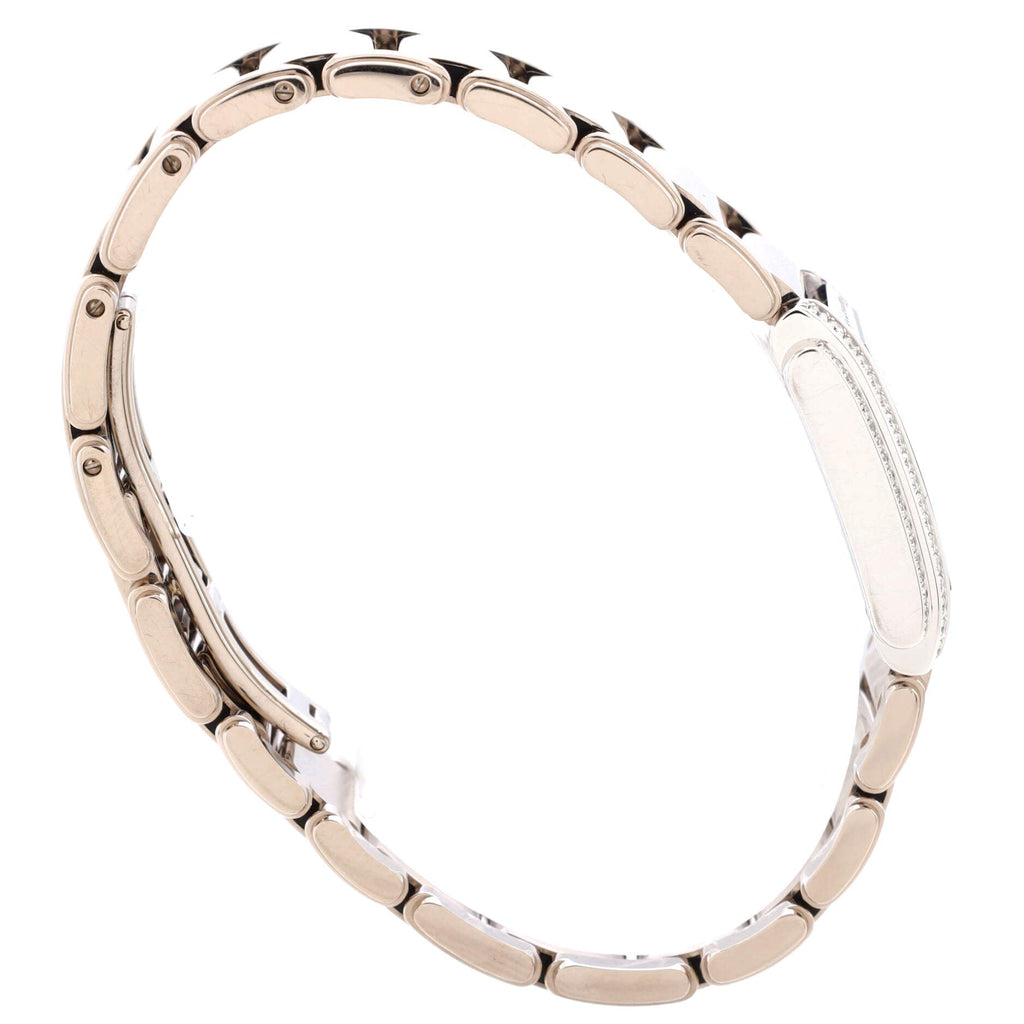 Twenty-4 Quartz Watch White Gold with Double Diamond Bezel and Markers 22
