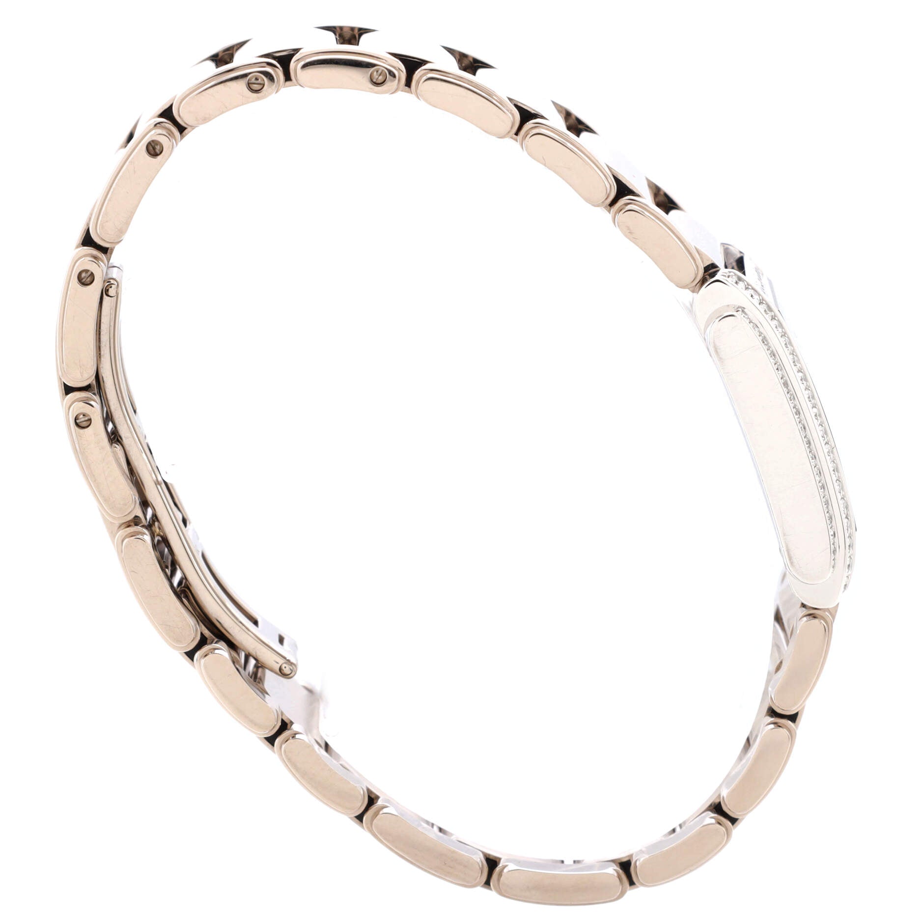 Twenty-4 Quartz Watch White Gold with Double Diamond Bezel and Markers 22