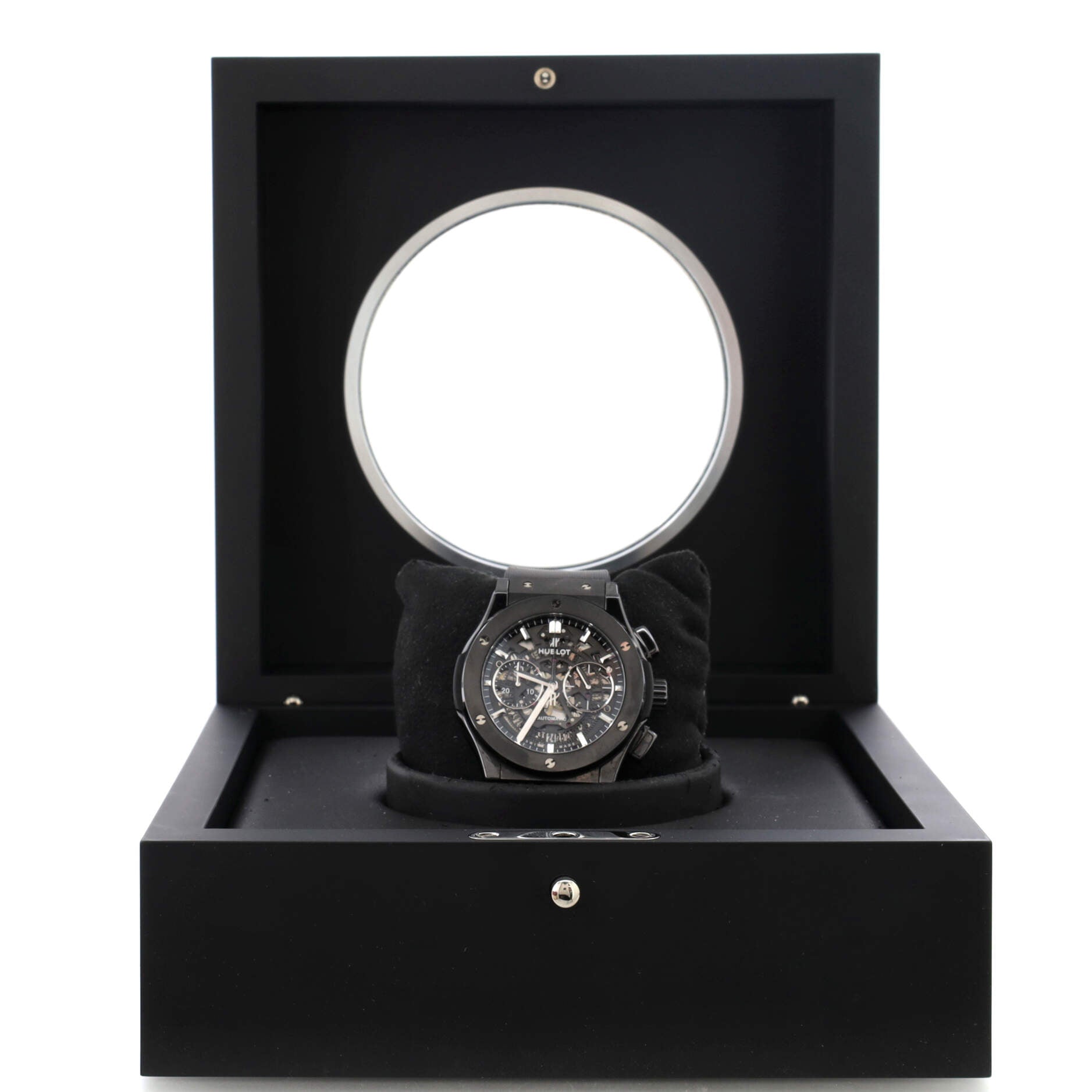 Classic Fusion Aerofusion Black Magic Chronograph Automatic Watch Ceramic and Rubber 45