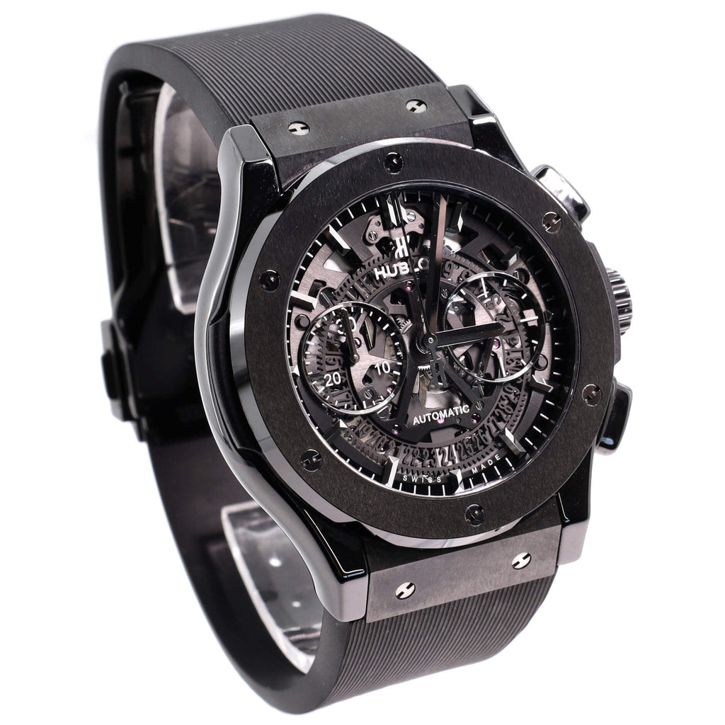 Classic Fusion Aerofusion Black Magic Chronograph Automatic Watch Ceramic and Rubber 45
