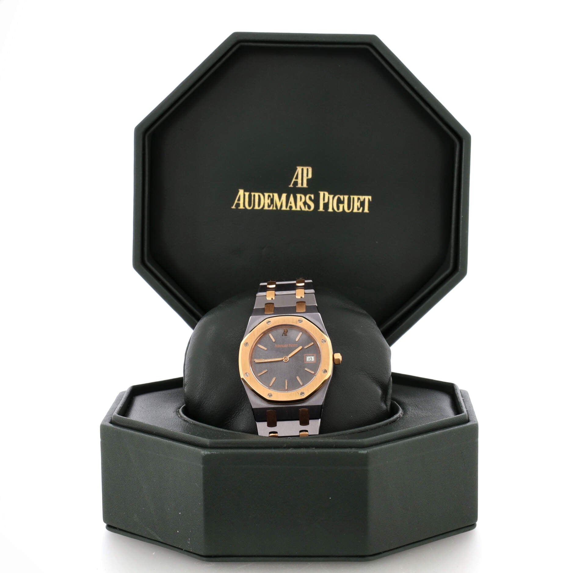 Royal Oak Date Quartz Watch Tantalum and Rose Gold 33