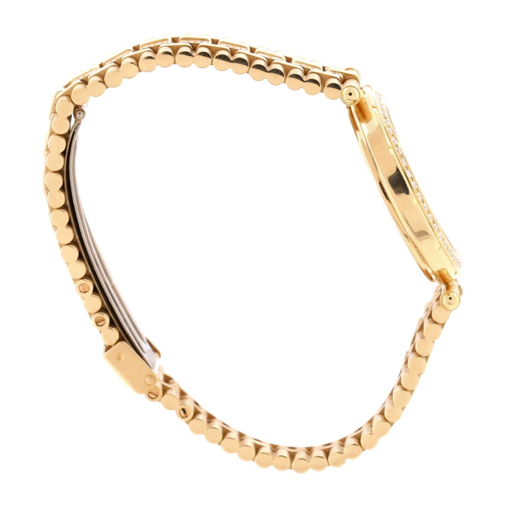 Classic Quartz Watch Yellow Gold with Diamond Bezel, Markers and Bracelet 30