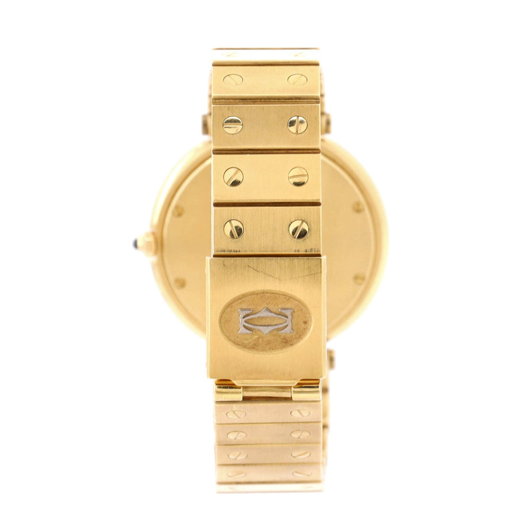 Santos Vendome Ronde Quartz Watch Yellow Gold 32