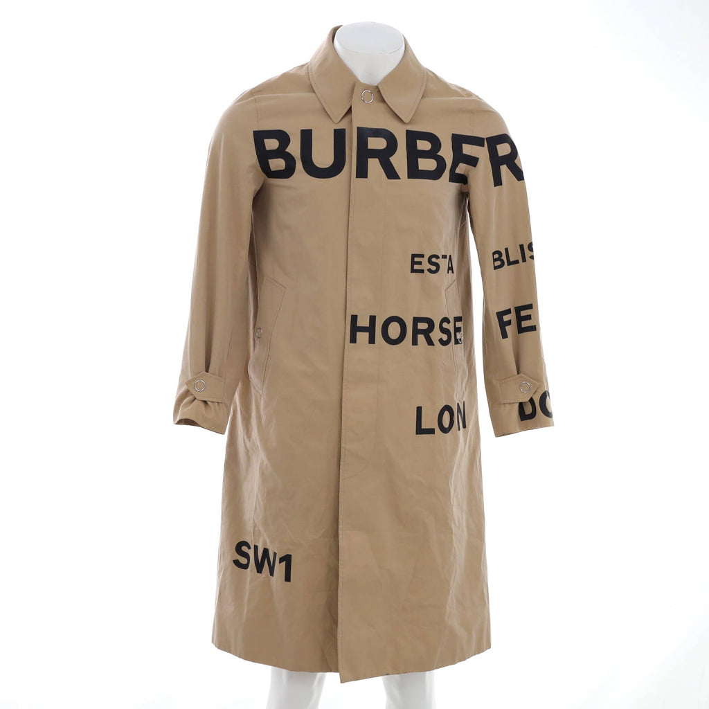 Men's Horseferry Print Car Coat Cotton