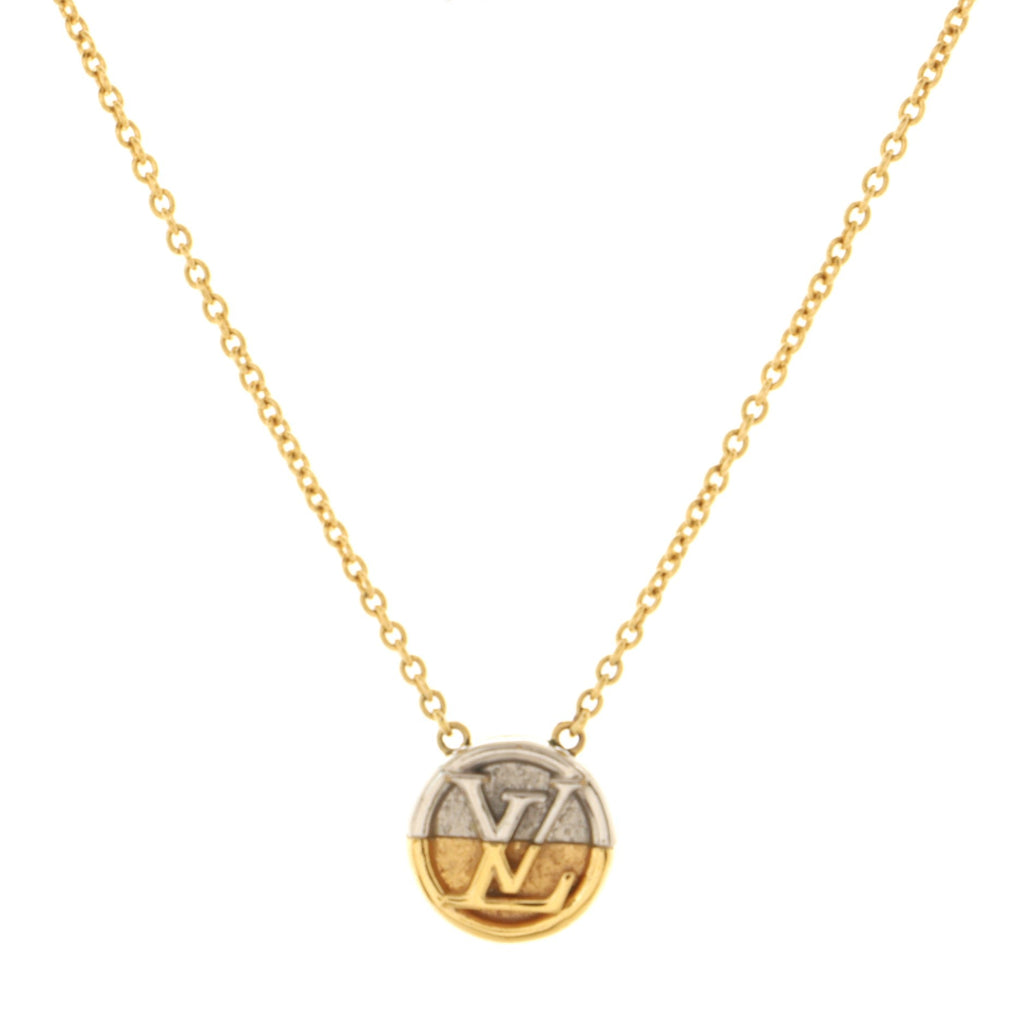 L To V Pendant Necklace Metal