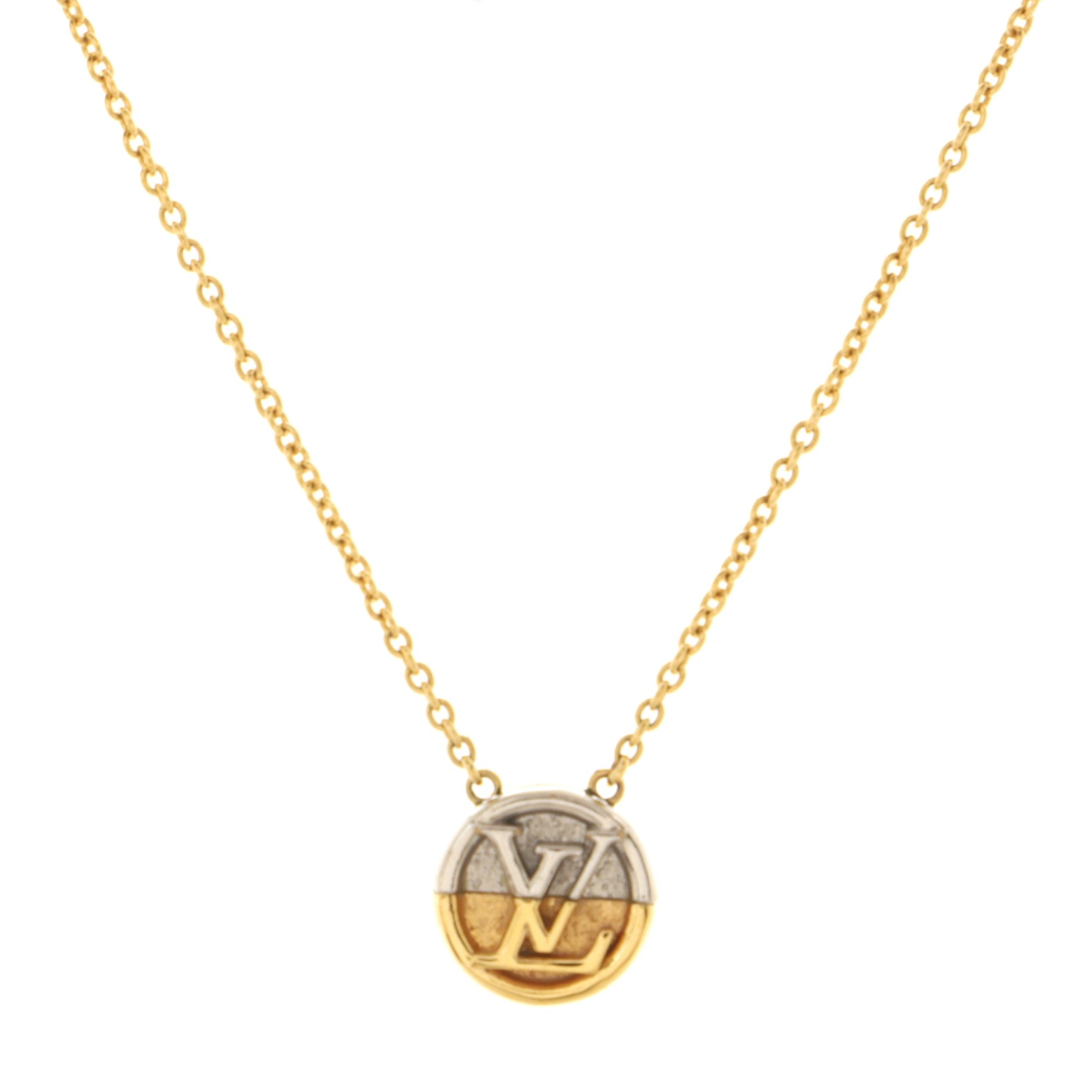 L To V Pendant Necklace Metal