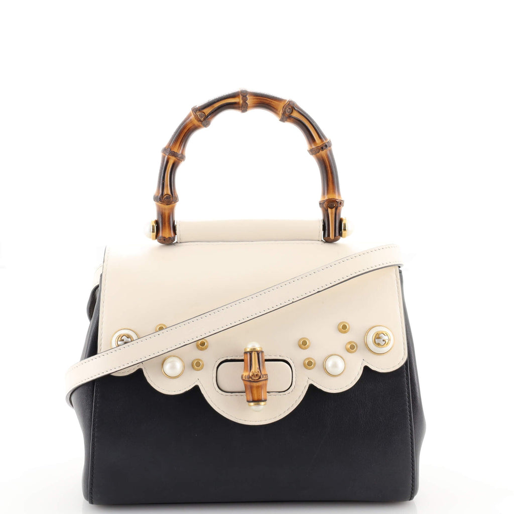 Pearly Peony Satchel Leather Mini