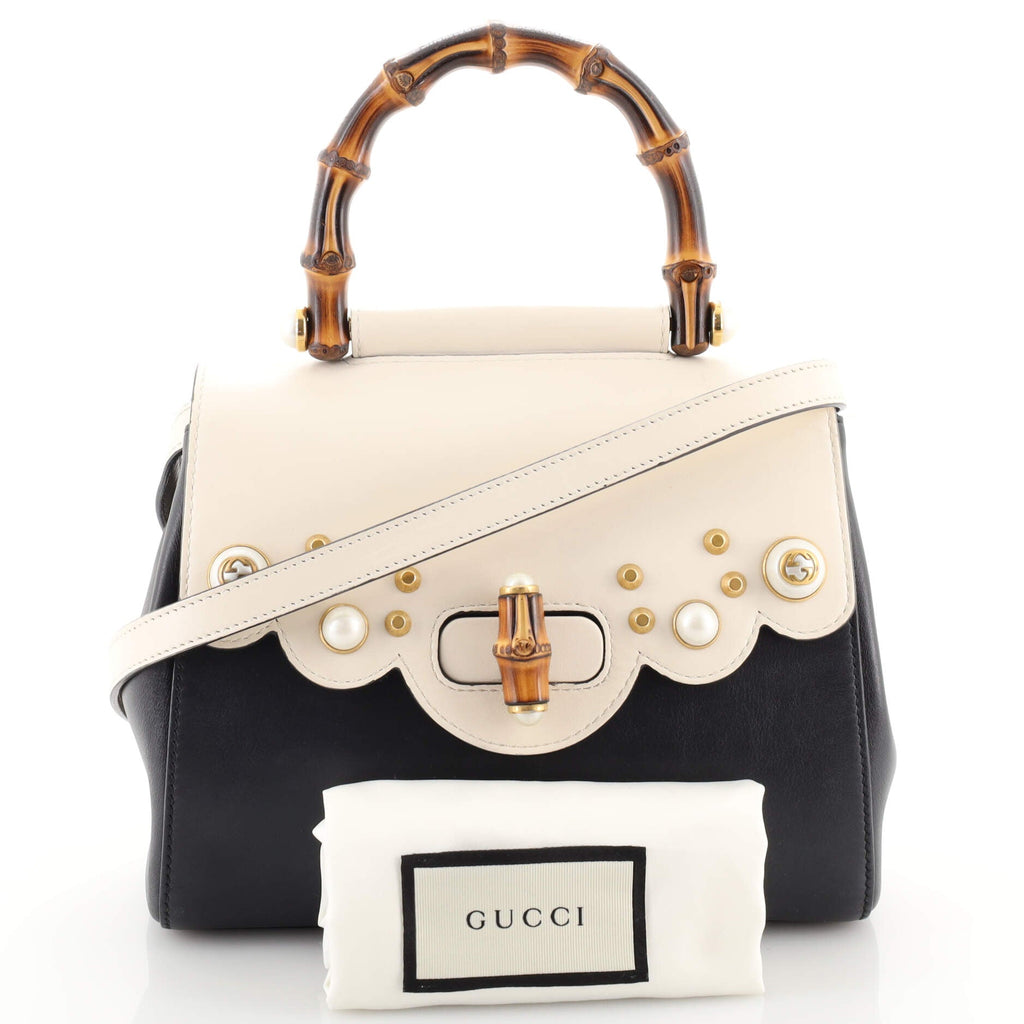 Pearly Peony Satchel Leather Mini