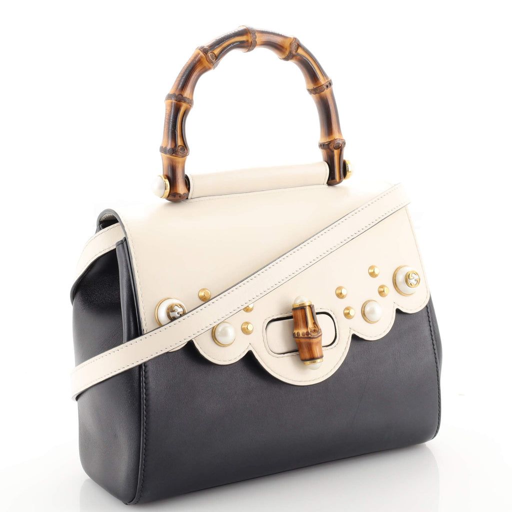 Pearly Peony Satchel Leather Mini