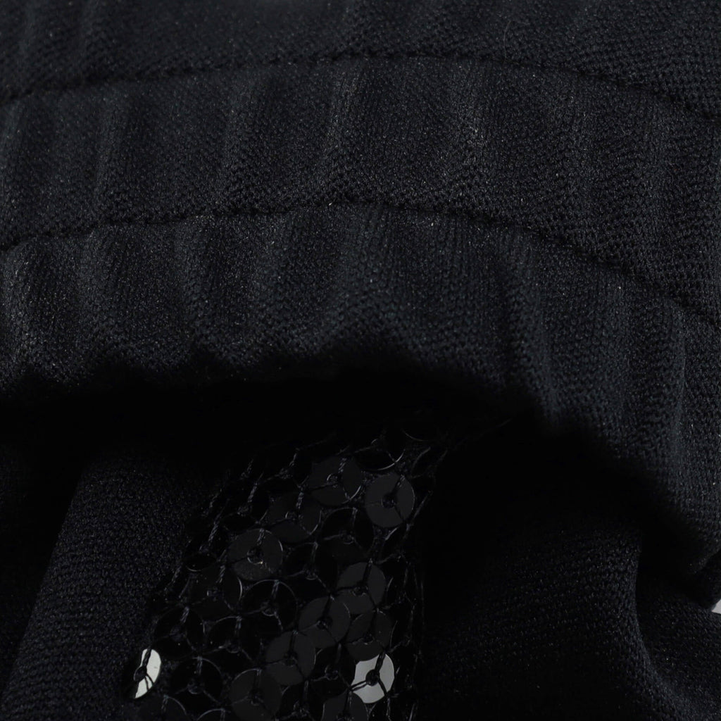 Women's Embroidered Zipped Jacket Polyester and Sequins
