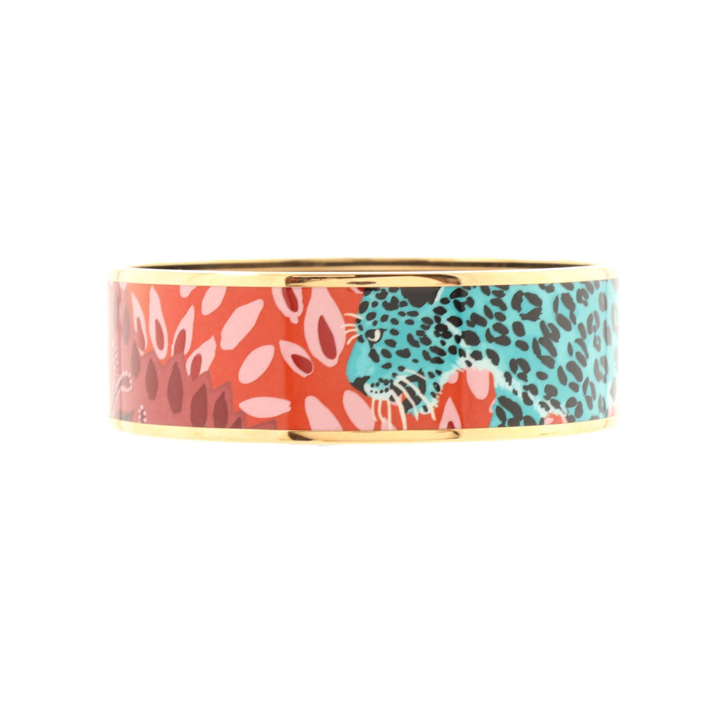 Bangle Bracelet Printed Enamel Wide
