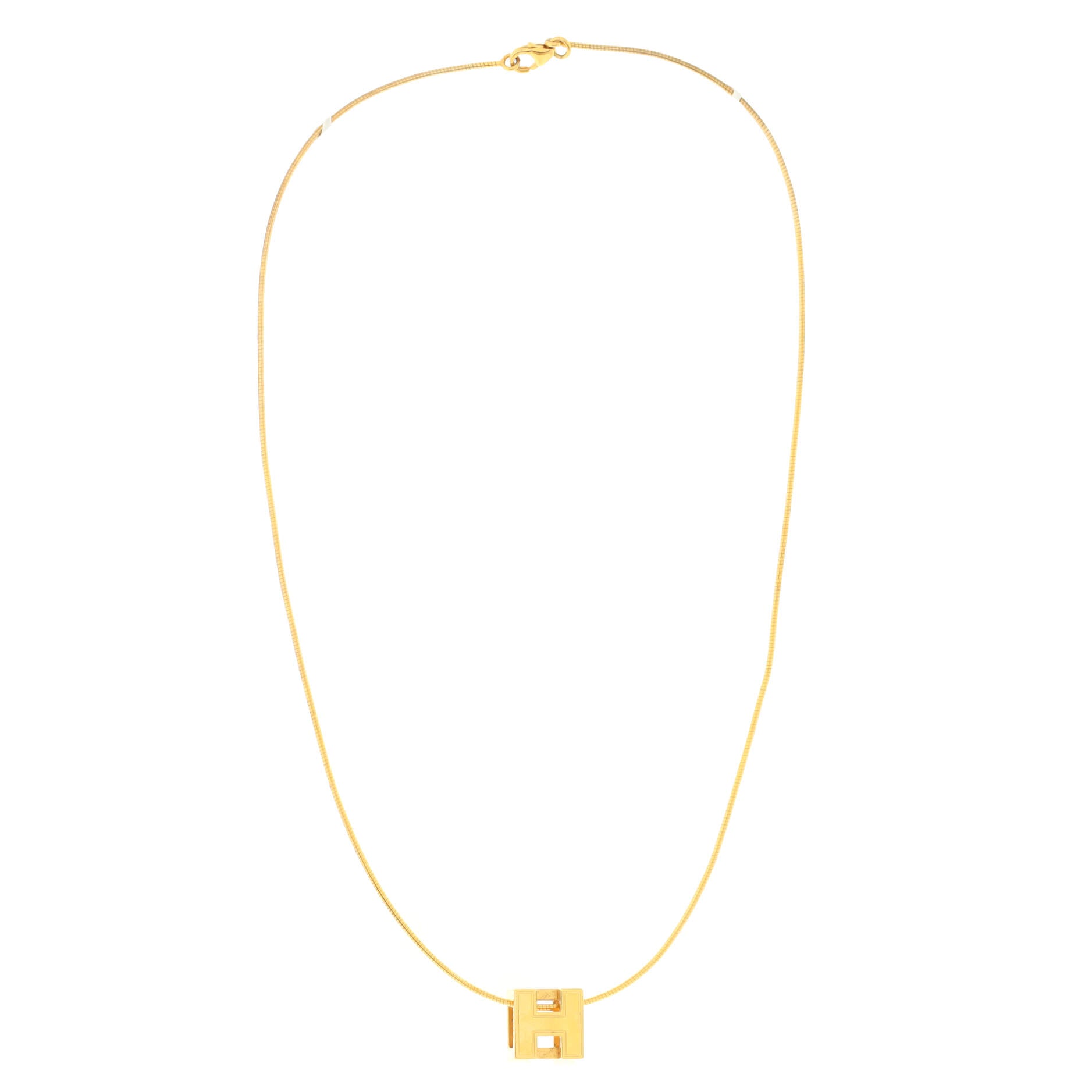 Cage d'H Pendant Necklace Metal