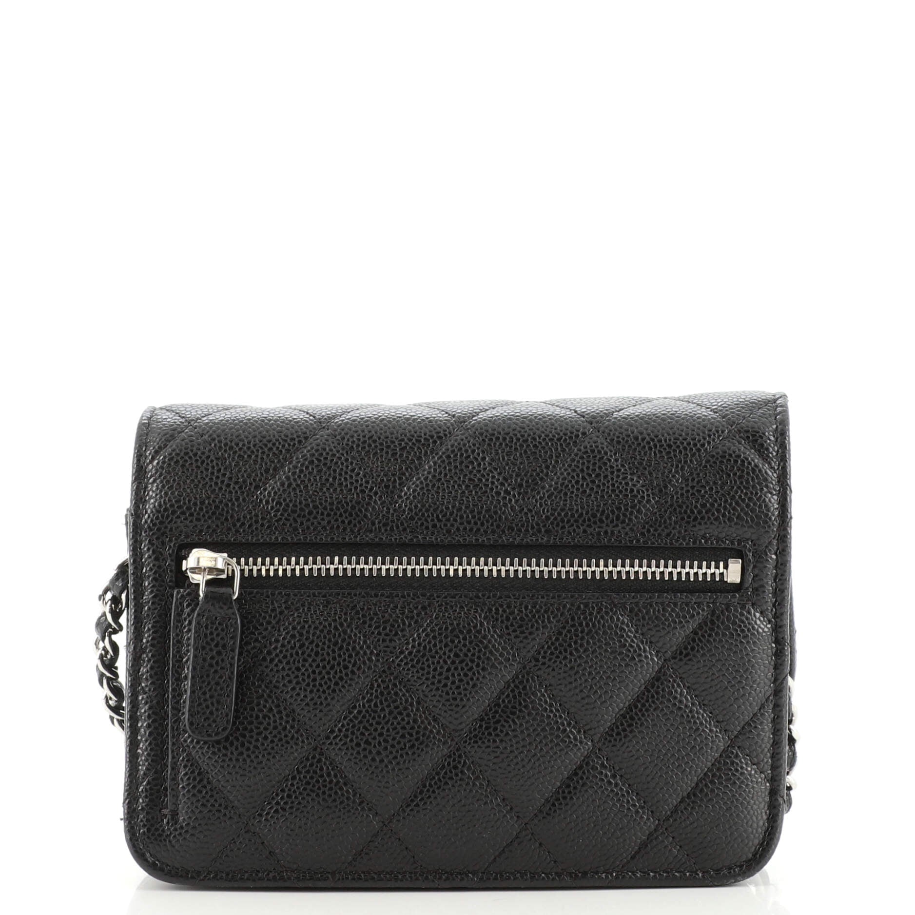 Wallet on Chain Quilted Caviar Mini