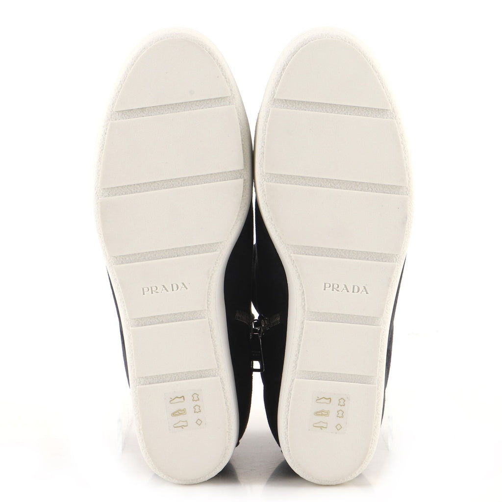 Women's High-Top Wedge Sneakers Suede