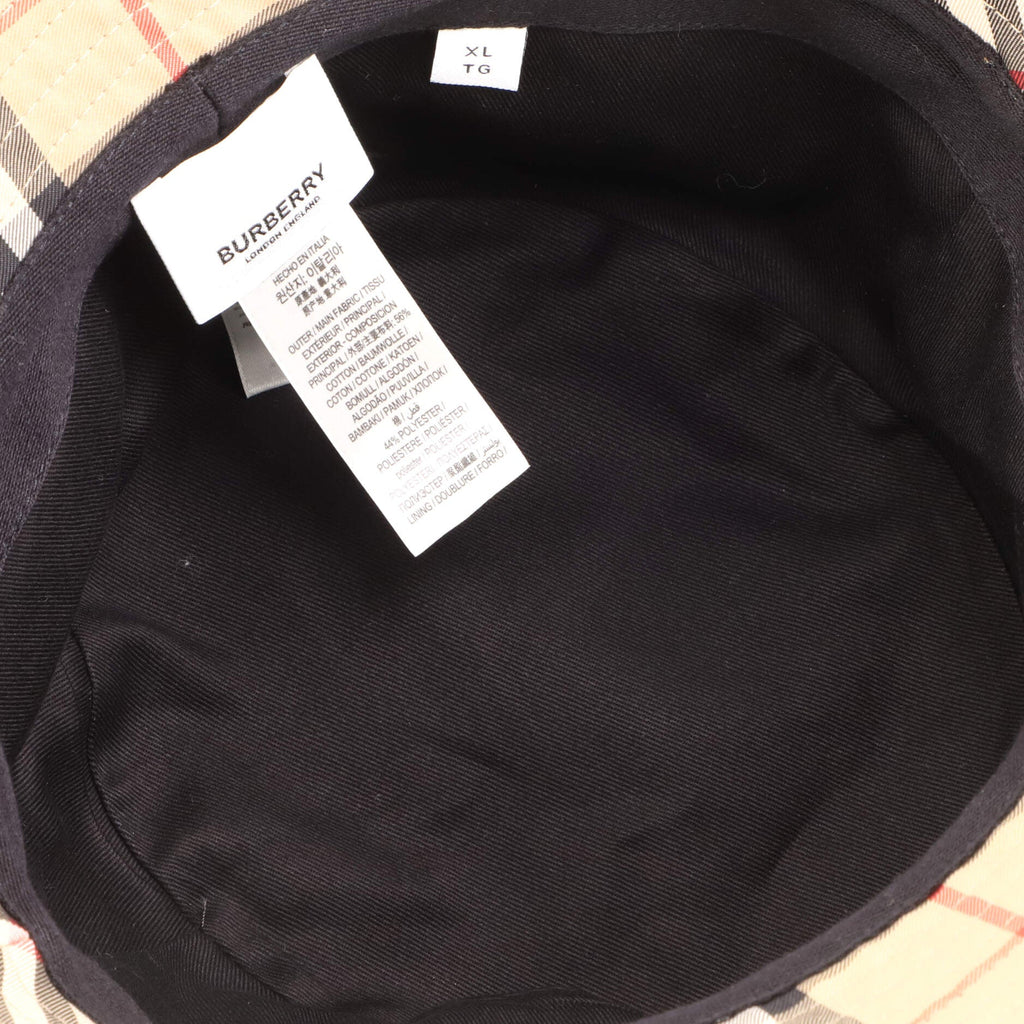 Bucket Hat Vintage Check Canvas XL