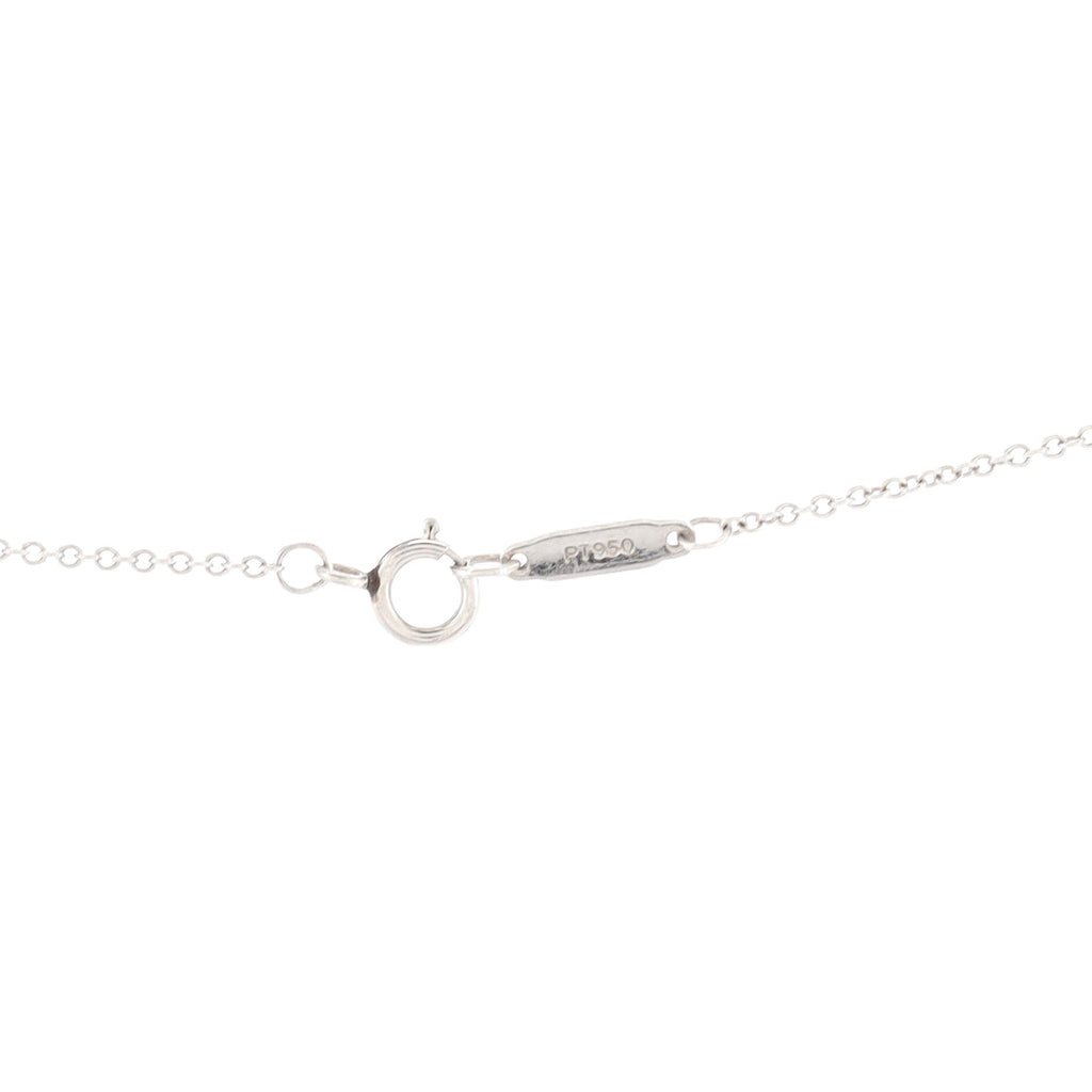 Cross Pendant Necklace Platinum and Diamonds Small