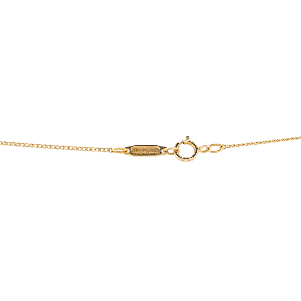 Ribbon Bow Pendant Necklace 18K Yellow Gold